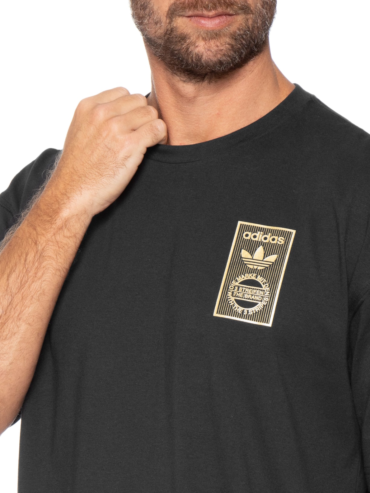 Camiseta Masculina  Gold Preto Adidas Originals
