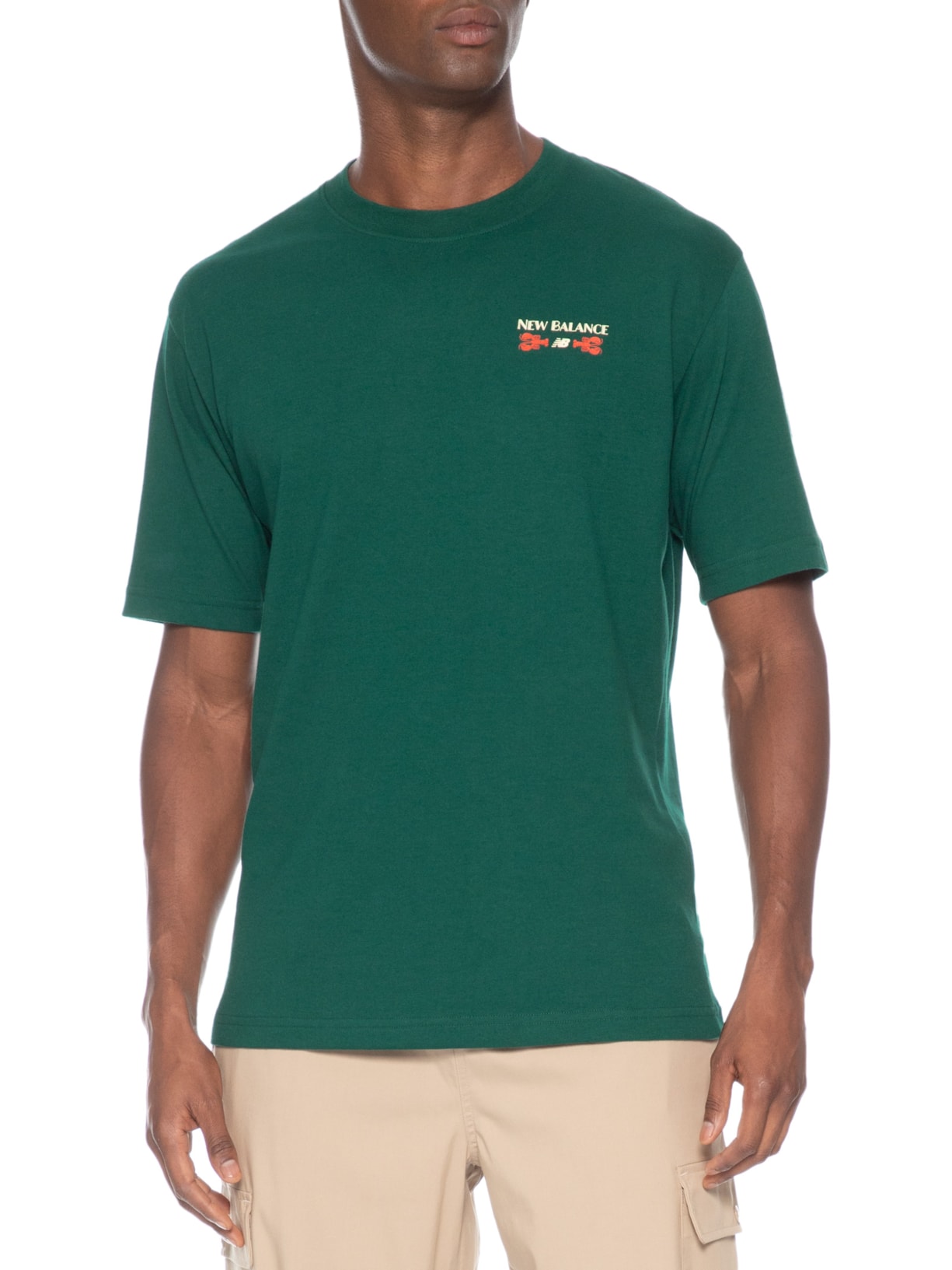 Camiseta Masculina Grab A Bite Boston Verde New Balance