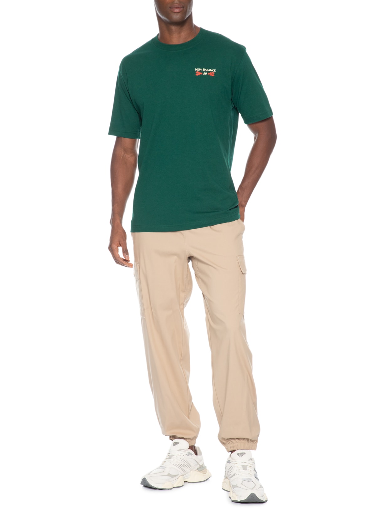 Camiseta Masculina Grab A Bite Boston Verde New Balance