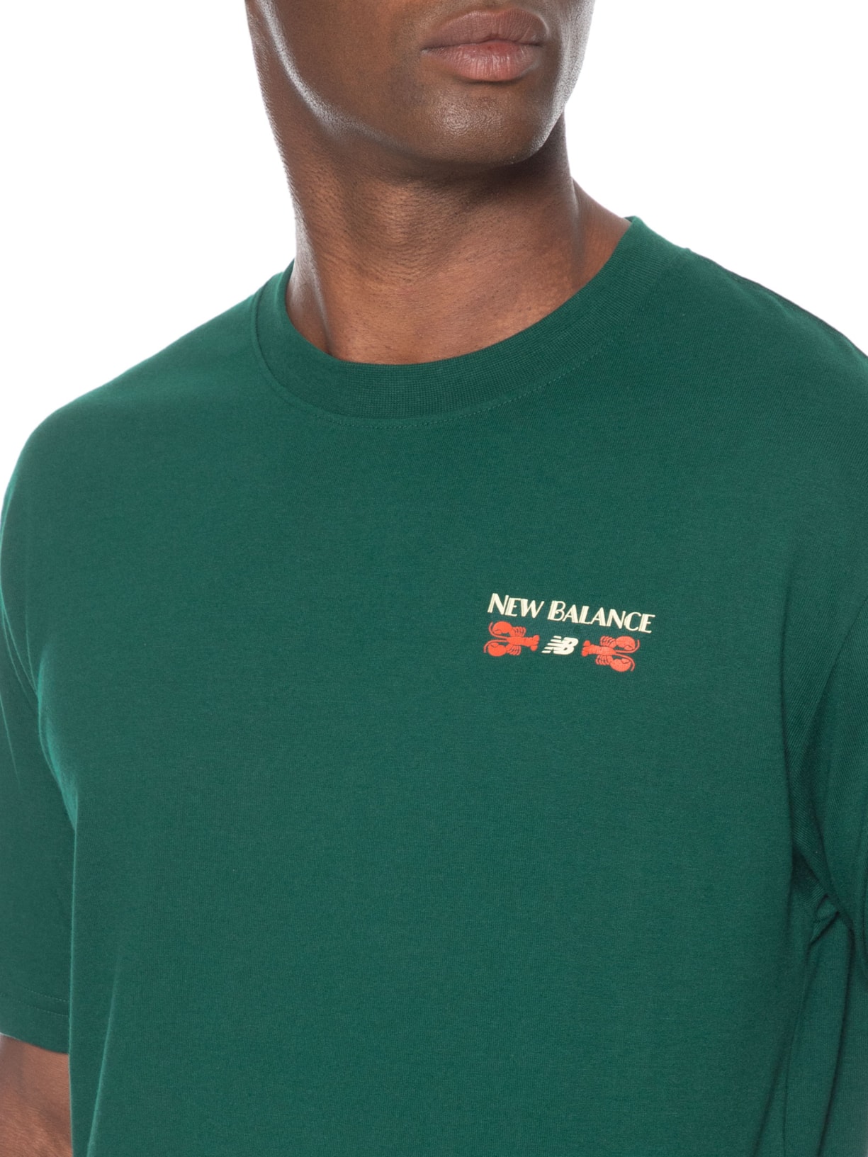 Camiseta Masculina Grab A Bite Boston Verde New Balance