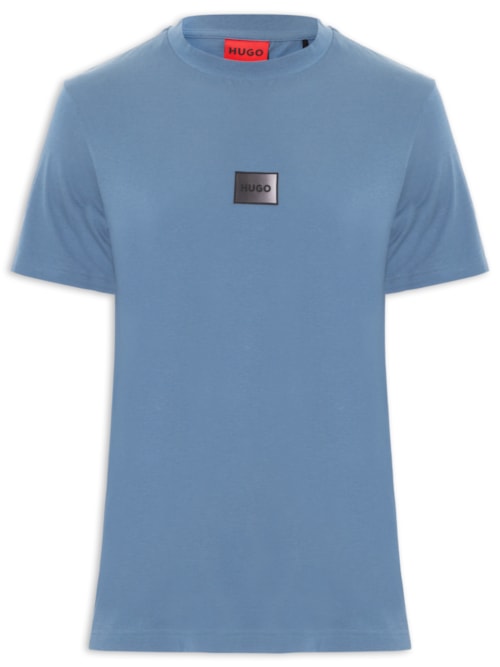 Camiseta Masculina Gradient Logo Crew Neck Danotie – Azul