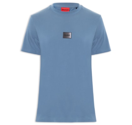 Camiseta Masculina Gradient Logo Crew Neck Danotie - Azul