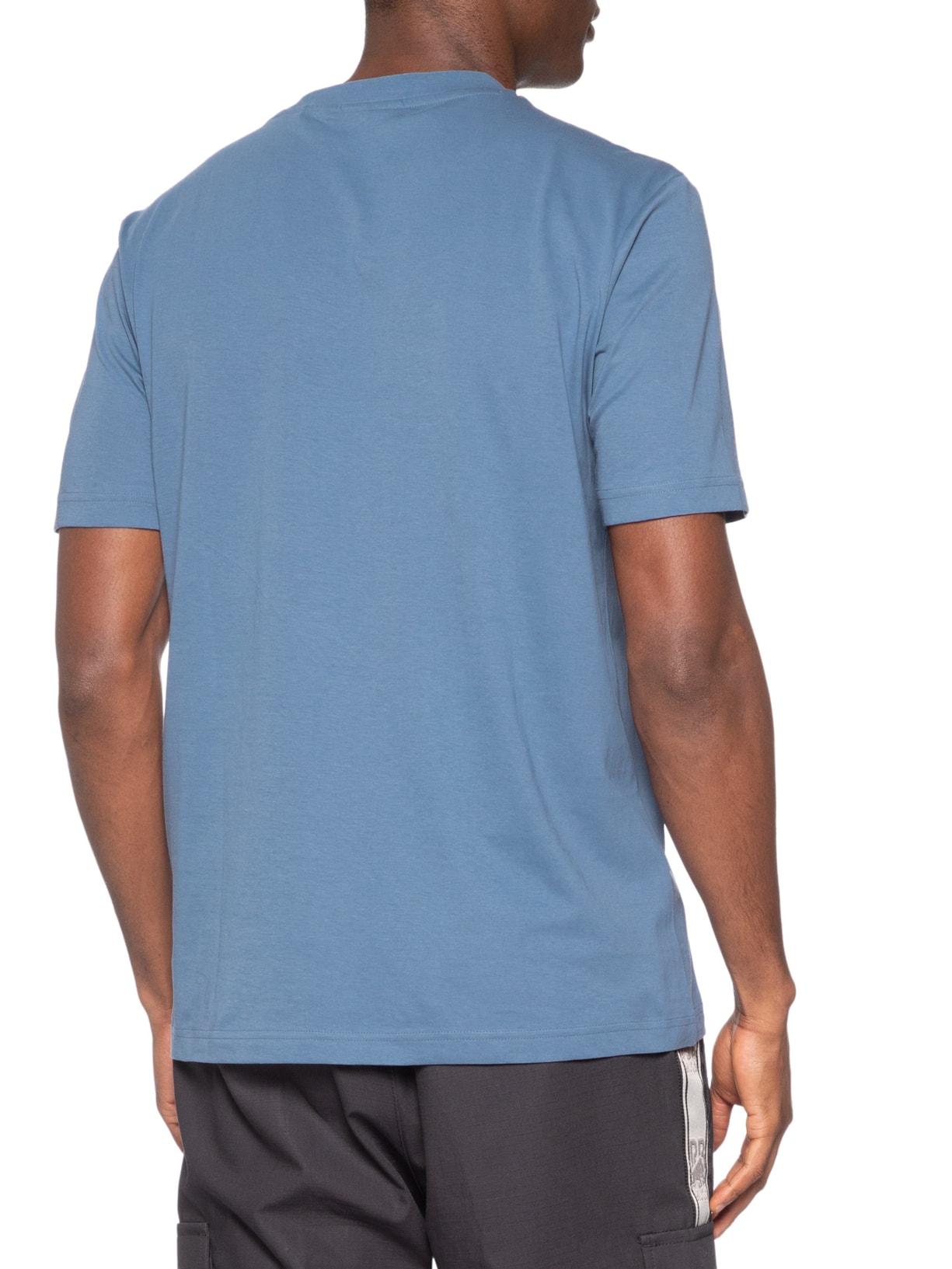 Camiseta Masculina Gradient Logo Crew Neck Danotie – Azul Hugo