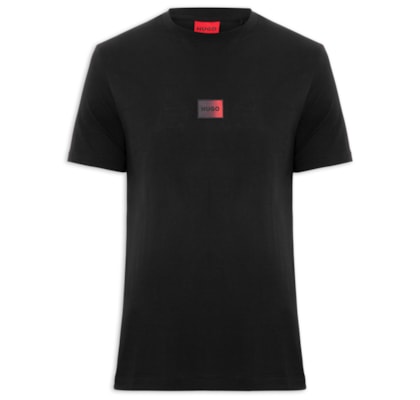 Camiseta Masculina Gradient Logo Crew Neck Danotie – Preto