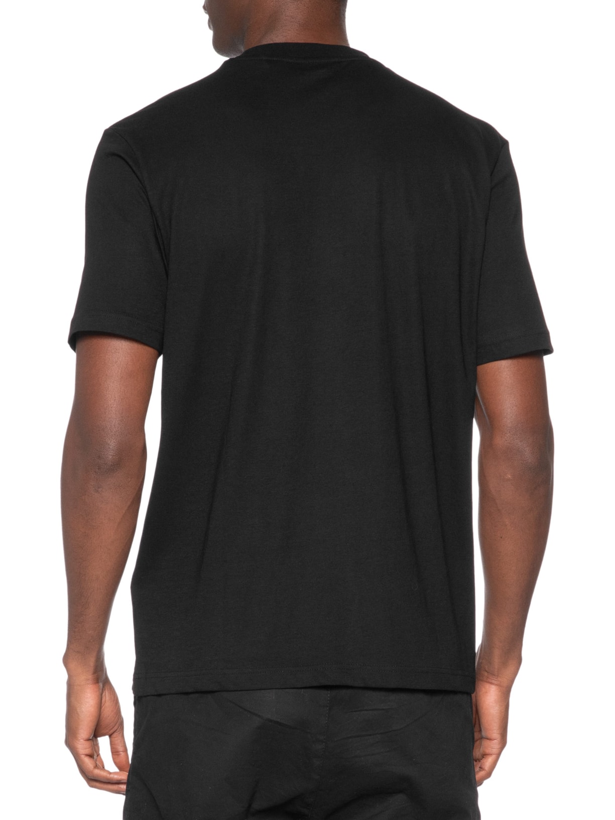 Camiseta Masculina Gradient Logo Crew Neck Danotie – Preto Hugo
