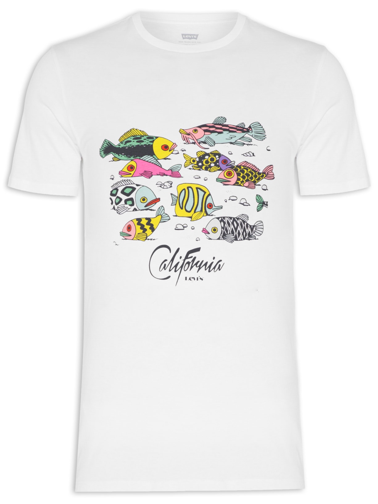 Camiseta Masculina Graphic Crewneck - Branco