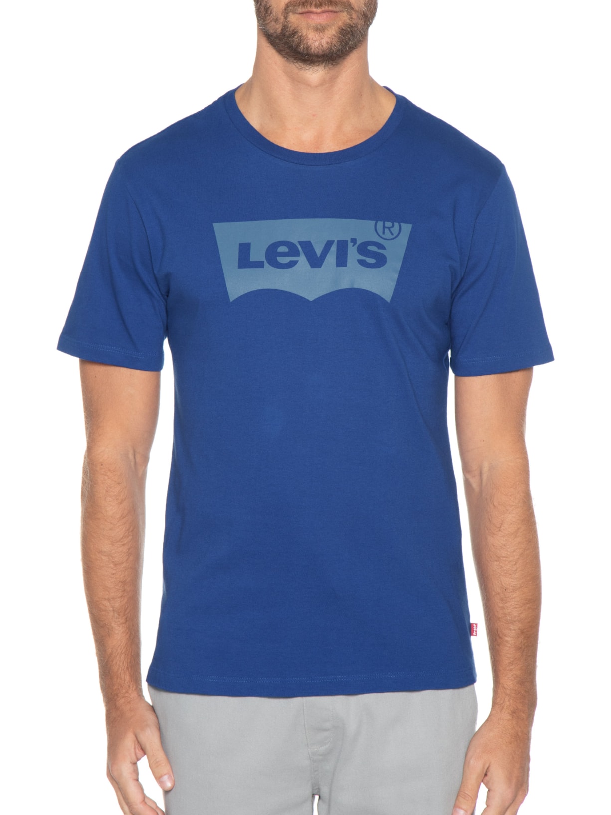 Camiseta Masculina Graphic Crewneck Tee Azul Levi's