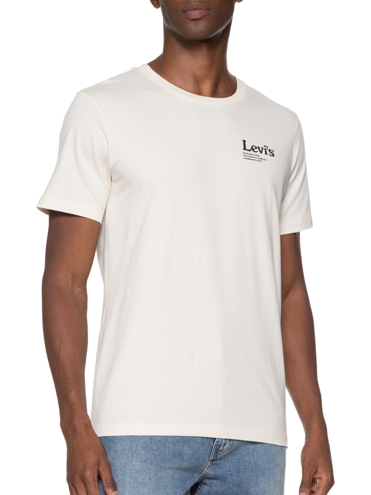 Camiseta Masculina Graphic Crewneck Tee Bege Levi's