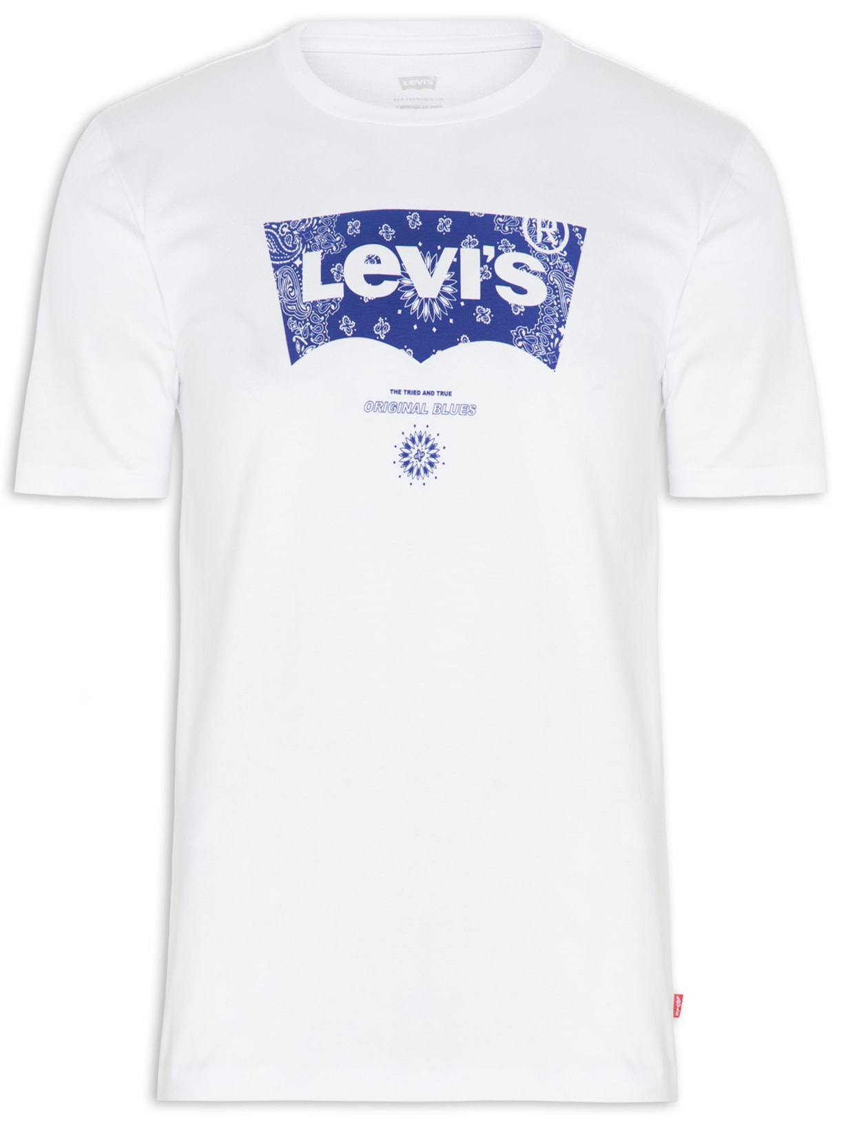 Camiseta Masculina Graphic Crewneck Tee Branco Levi's
