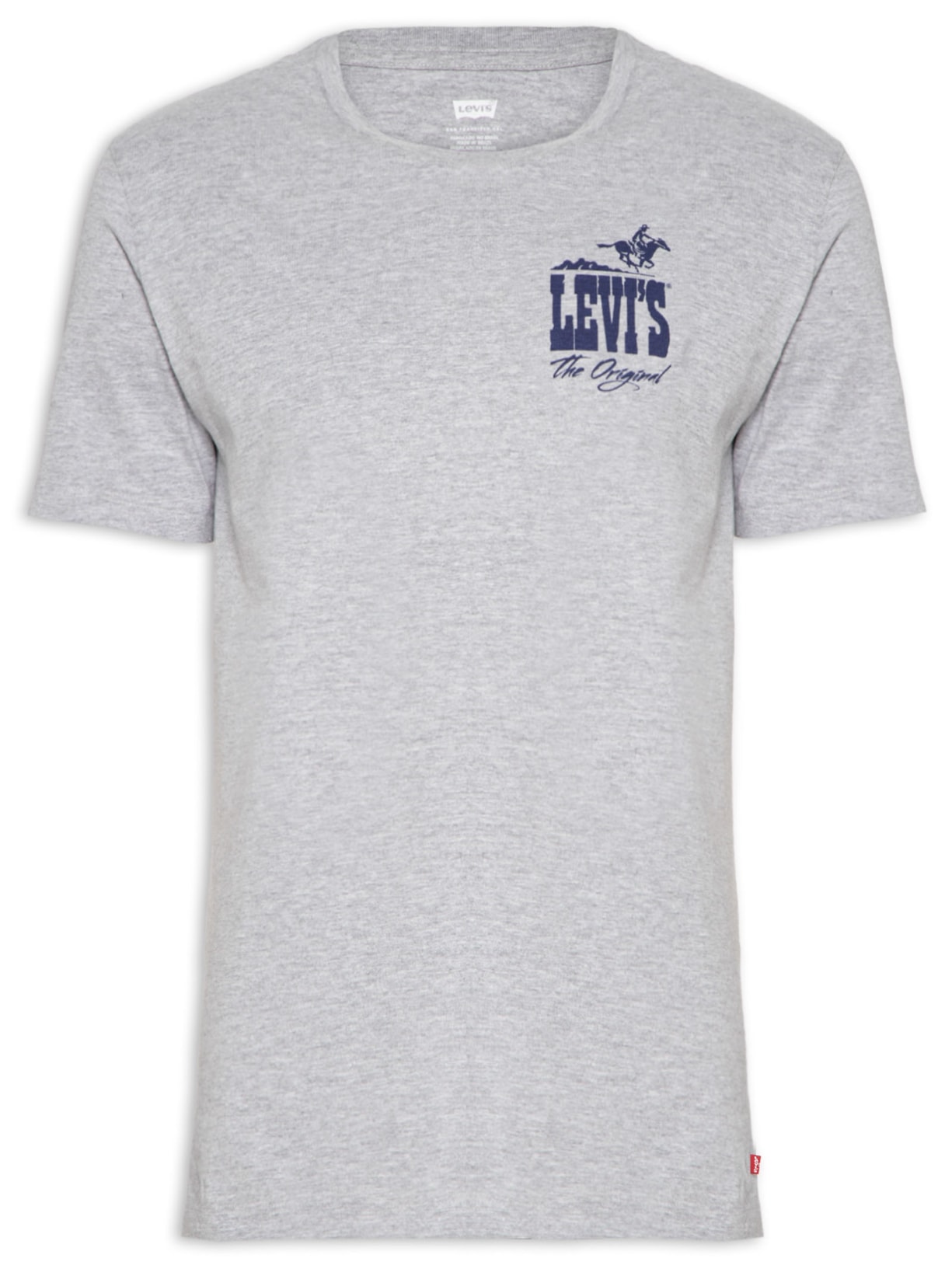 Camiseta Masculina Graphic Crewneck Tee - Cinza