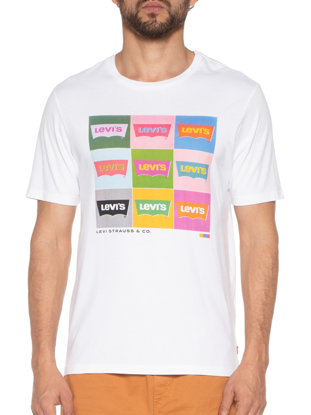 Camiseta Masculina Graphic Crewneck Tee Off White Levi's