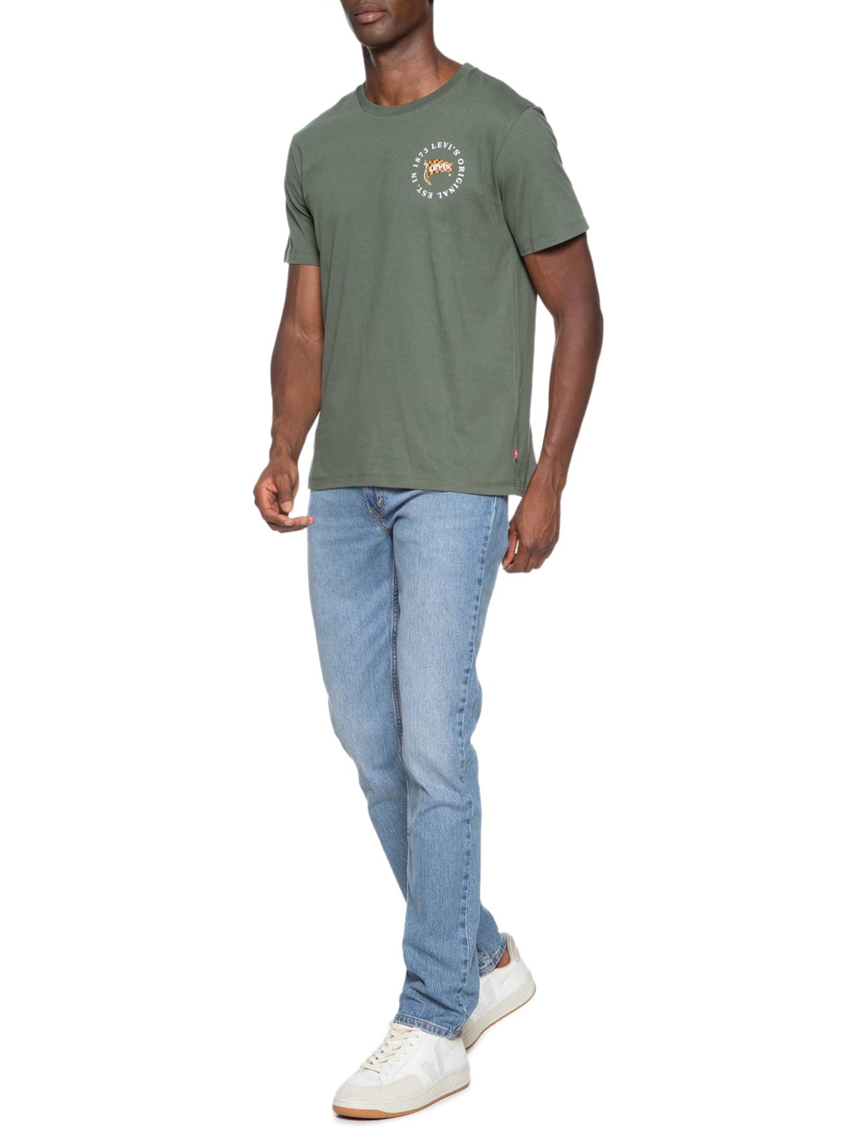 Camiseta Masculina Graphic Crewneck Tee Verde Levi's