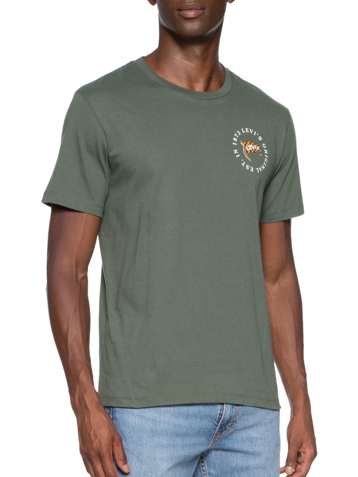 Camiseta Masculina Graphic Crewneck Tee Verde Levi's