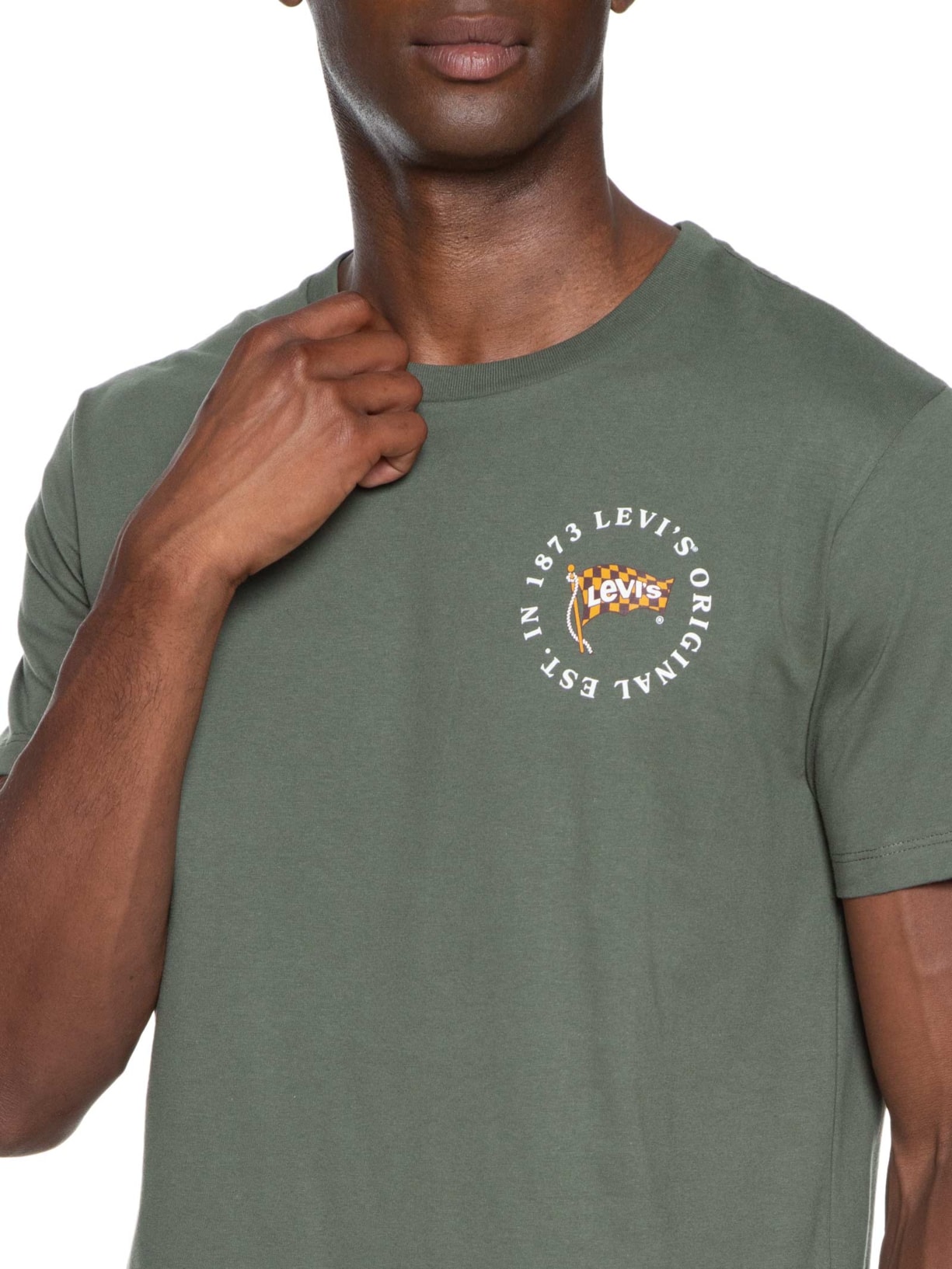 Camiseta Masculina Graphic Crewneck Tee Verde Levi's