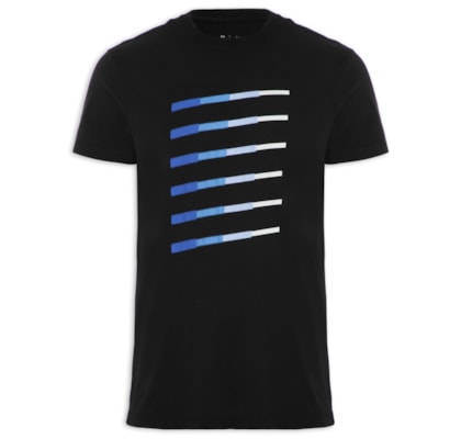 Camiseta Masculina Graphic Glass - Preto