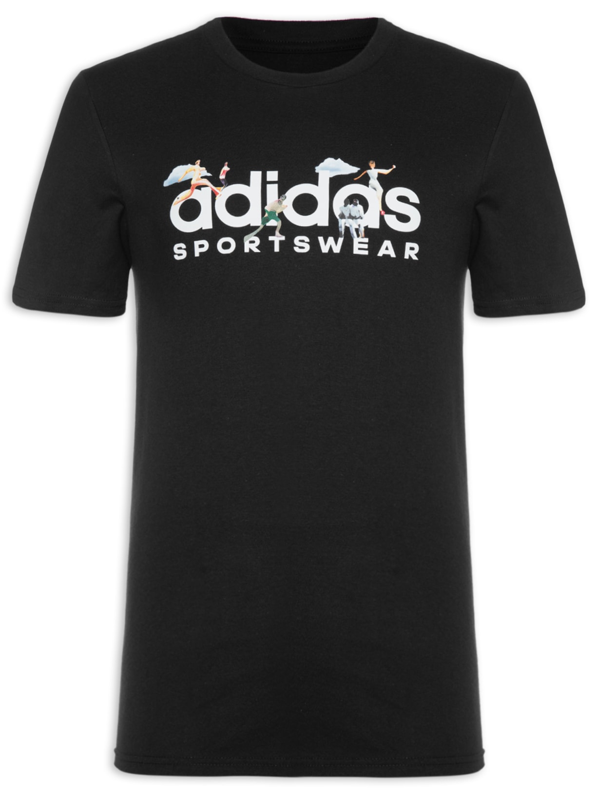 Camiseta Masculina Graphic Landscape - Preto