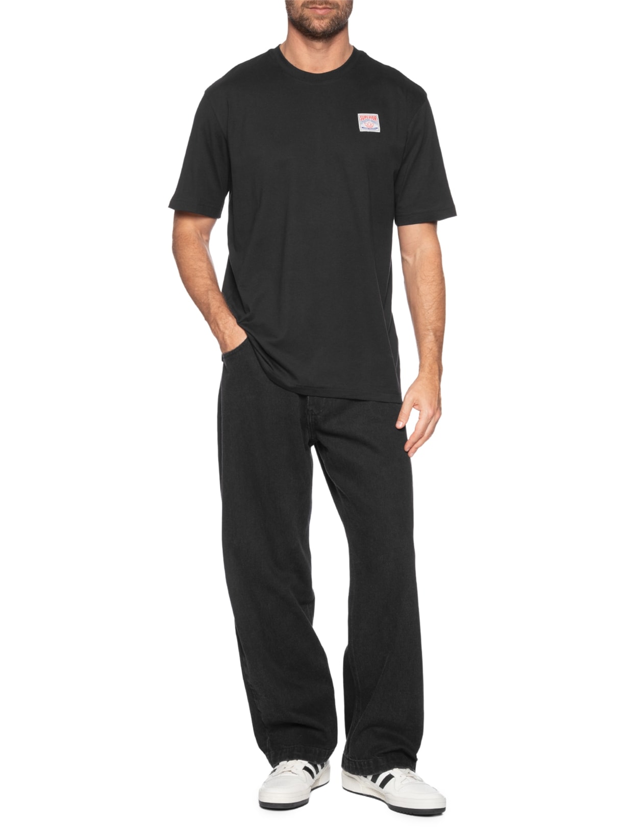 Camiseta Masculina Graphic Lo SS Preto Adidas Originals