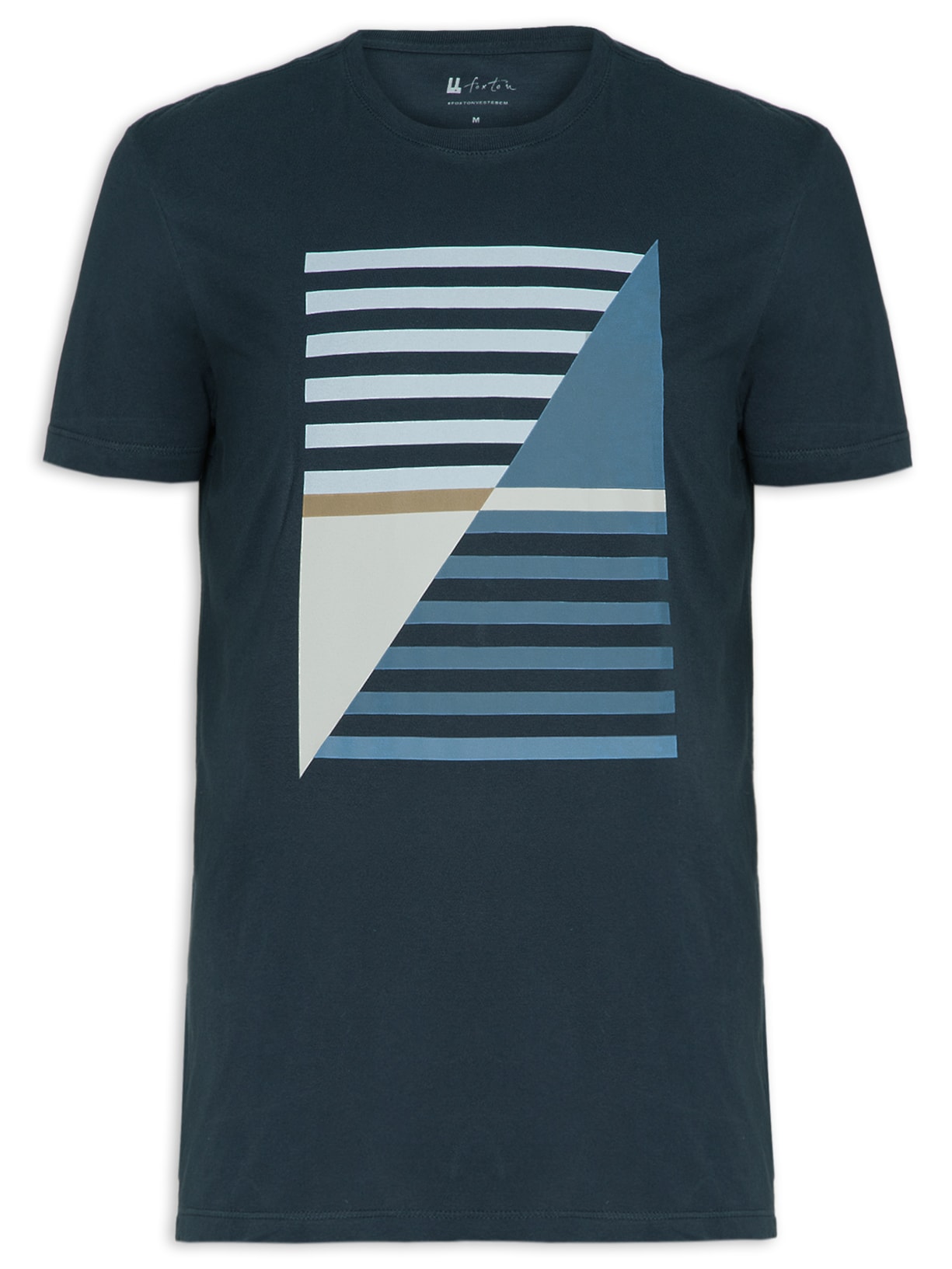Camiseta Masculina Graphic Sea - Azul