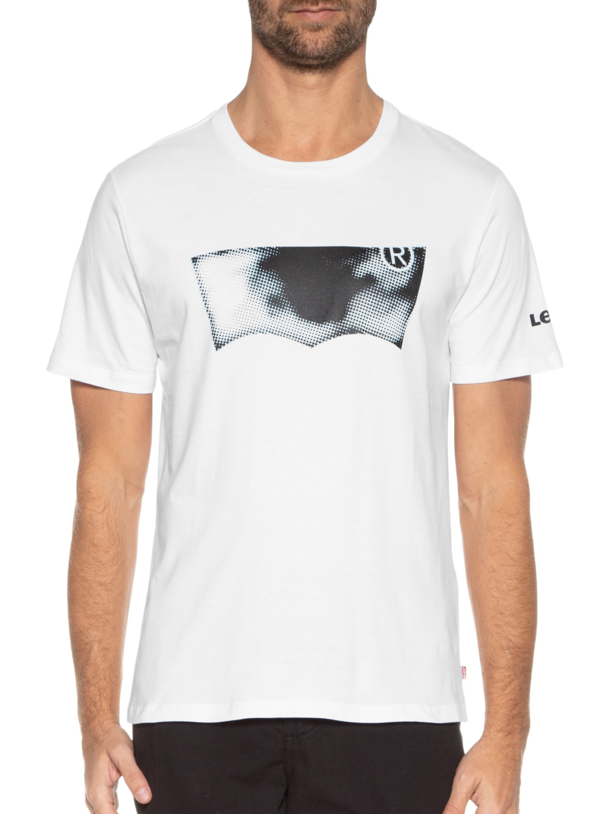 Camiseta Masculina Graphic Set In Neck Branco Levi's