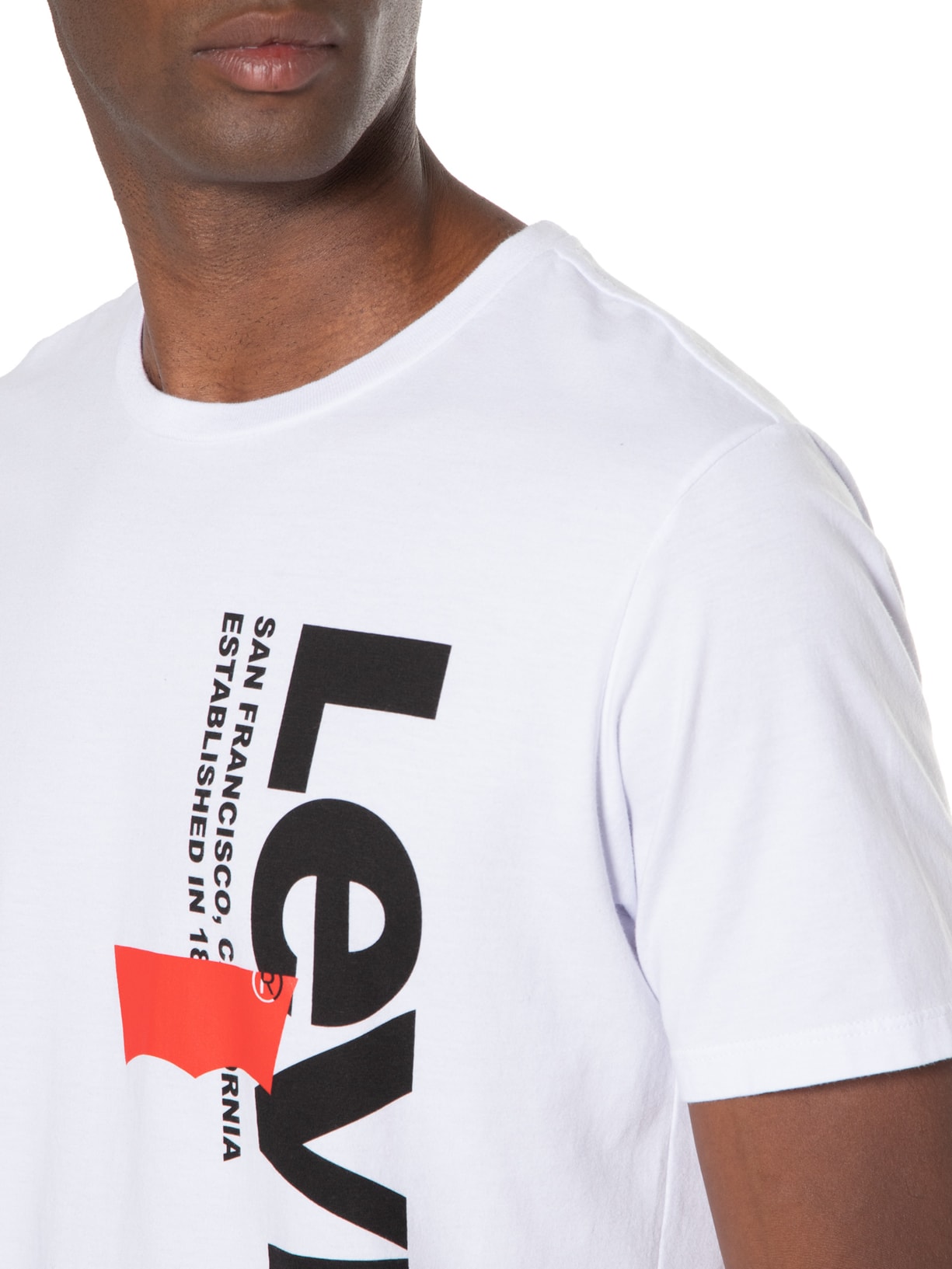 Camiseta Masculina Graphic Set-in Neck Branco Levi's