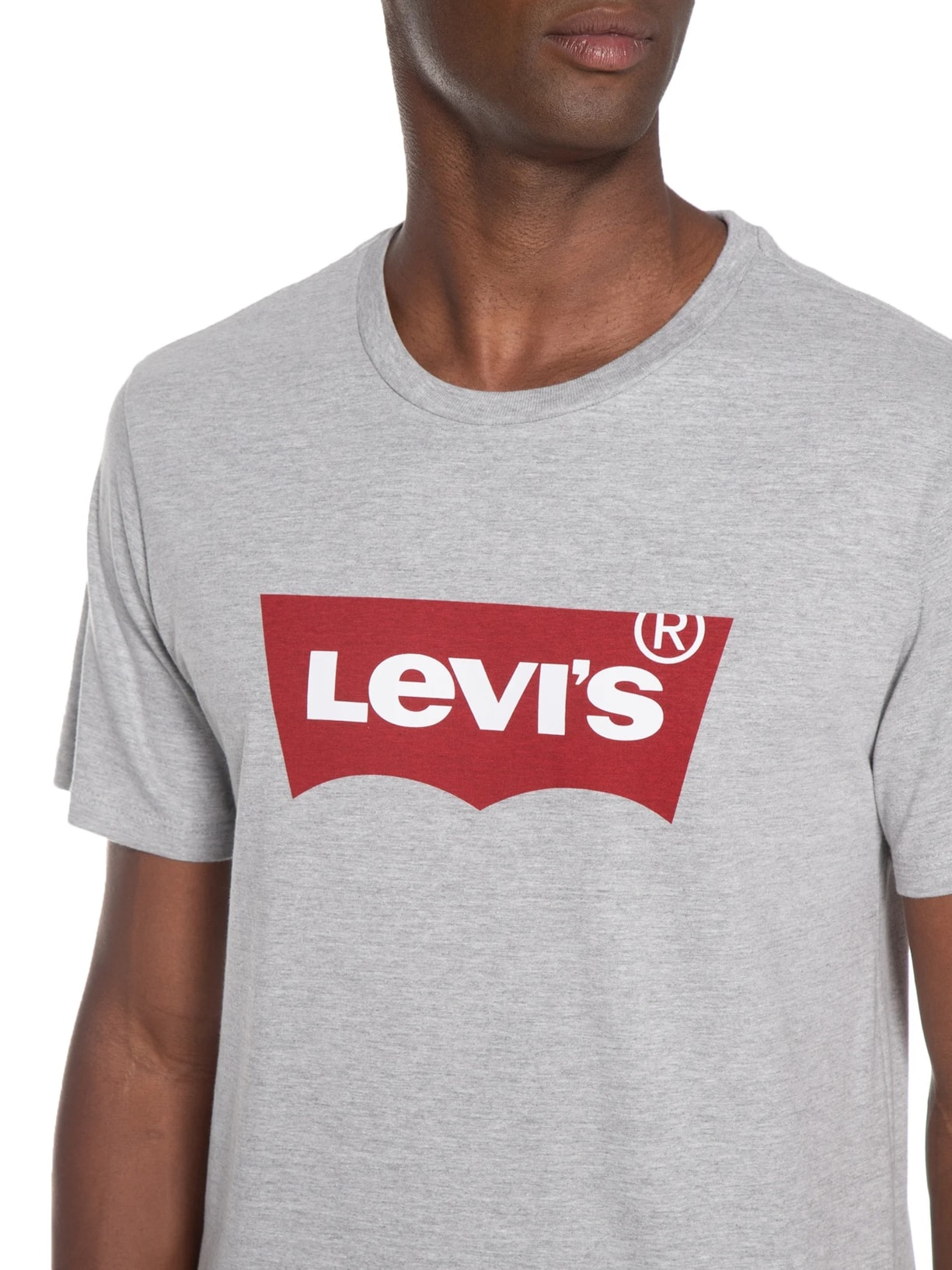 Camiseta Masculina Graphic Set-in Neck Cinza Levi's