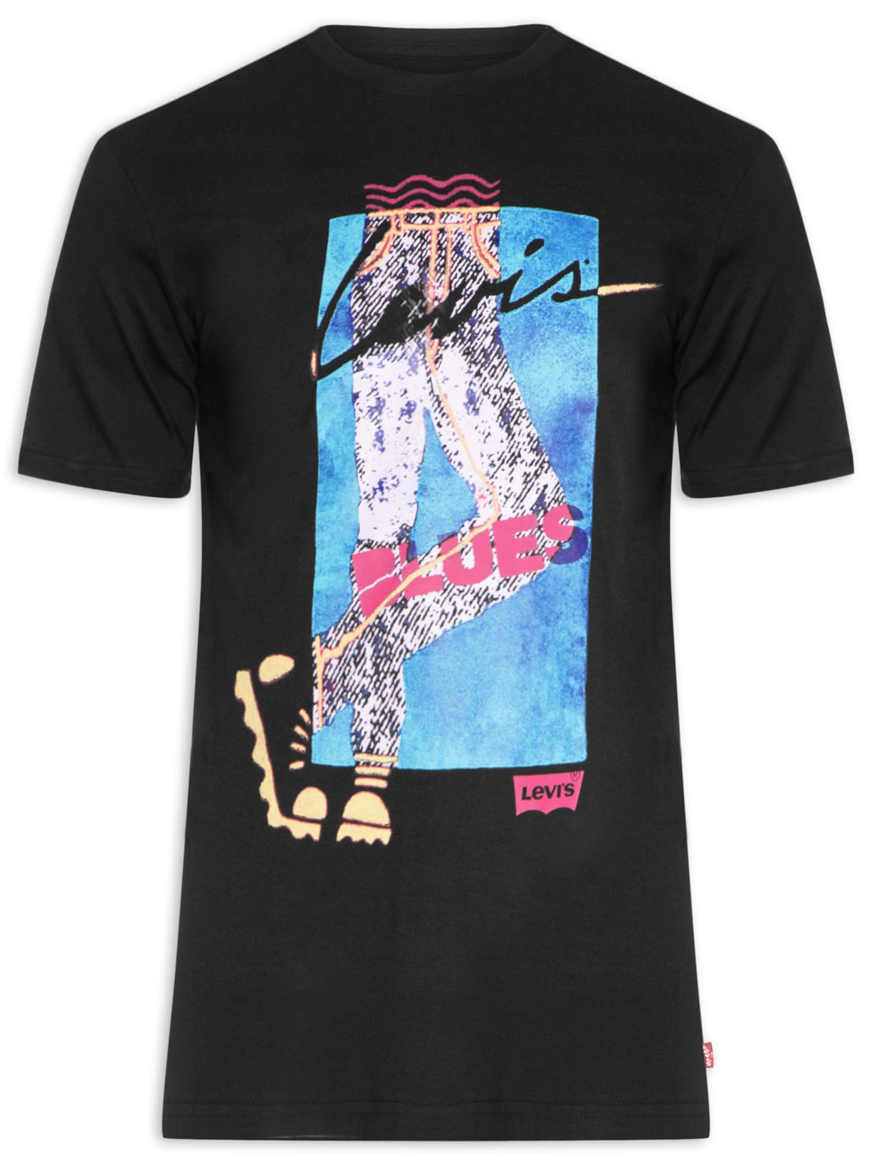 Camiseta Masculina Graphic Set-in Neck - Preto