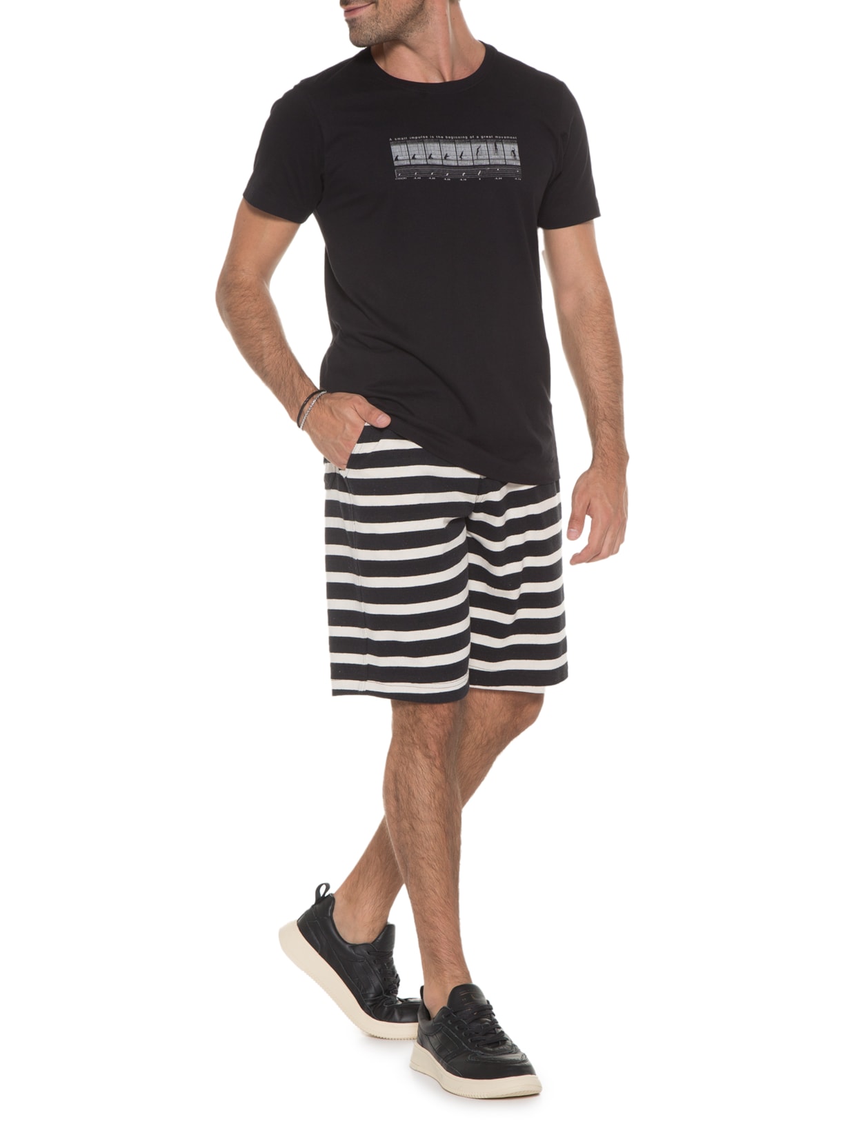Camiseta Masculina Great Movement Preto Urbô