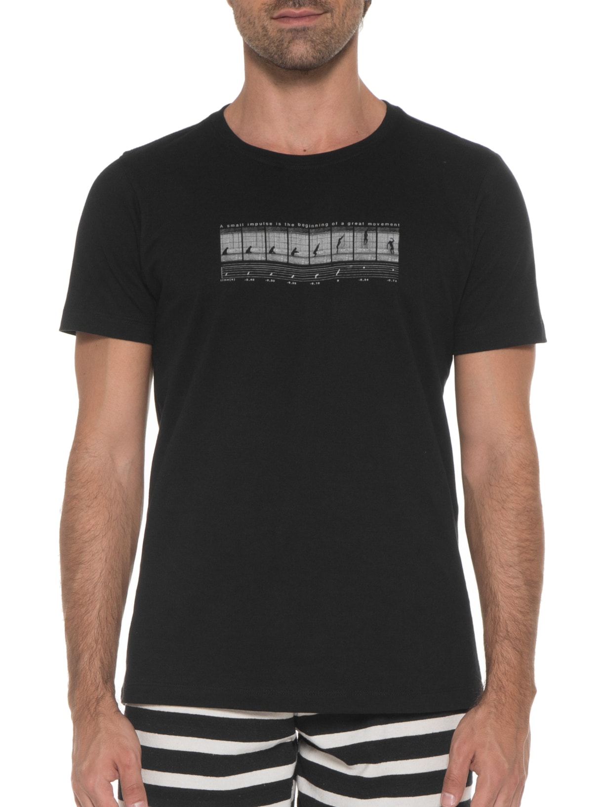 Camiseta Masculina Great Movement Preto Urbô