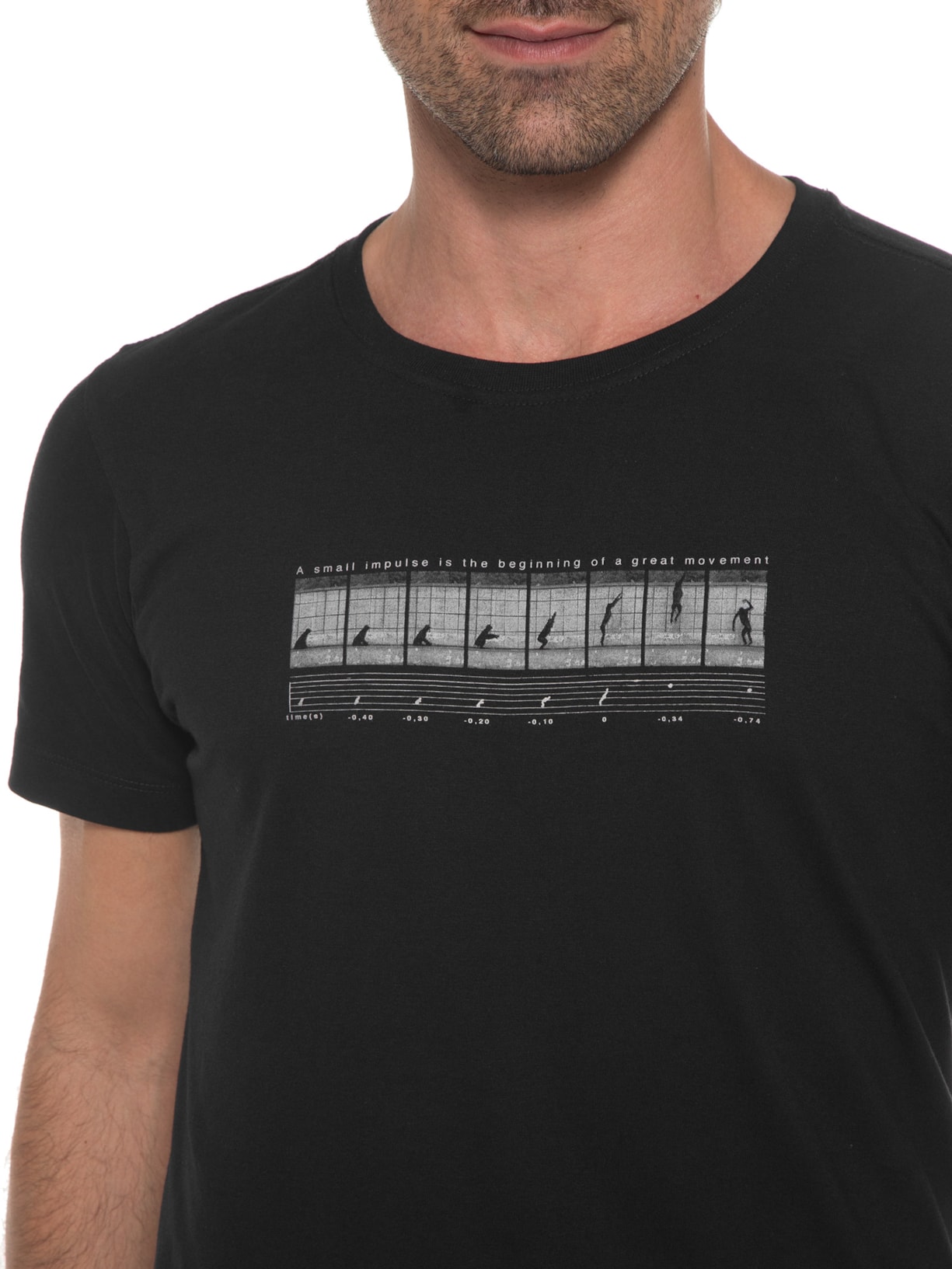 Camiseta Masculina Great Movement Preto Urbô