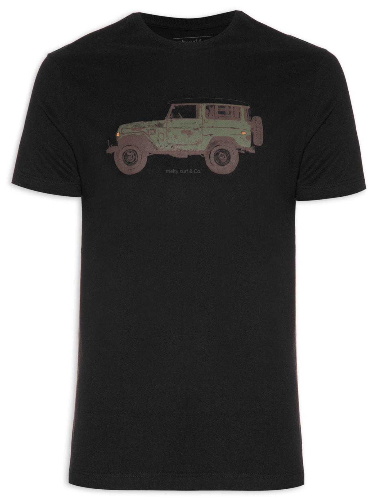 Camiseta Masculina Green Jeep Preto Melty Rj