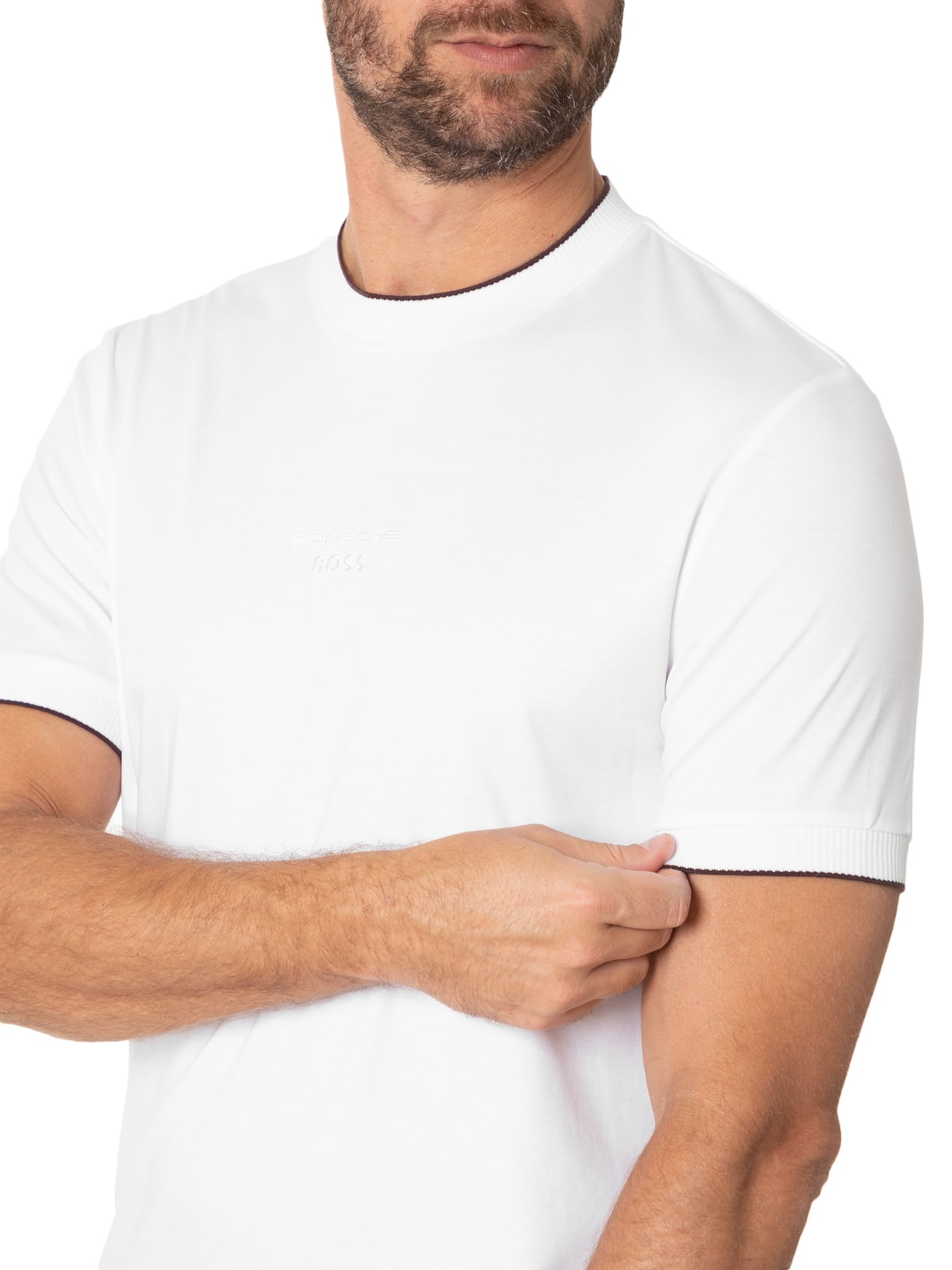 Camiseta Masculina H- Thompson 40 Branco Boss