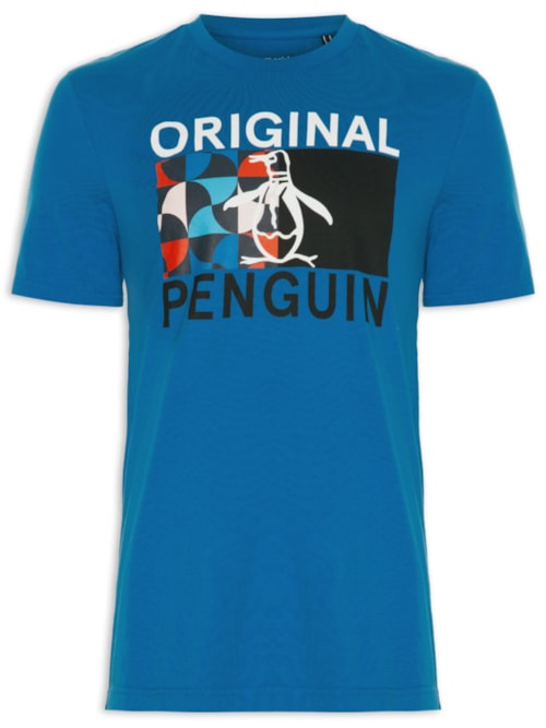 Camiseta Masculina Half - Azul