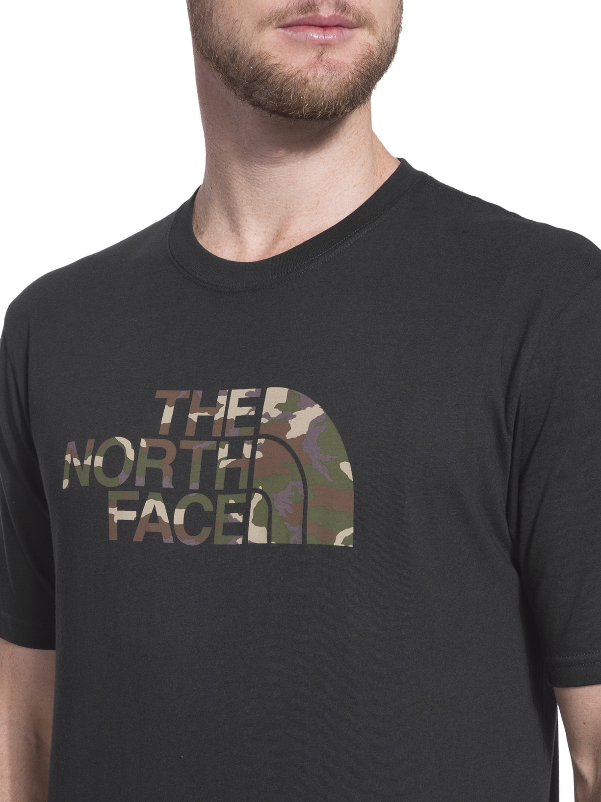 Camiseta Masculina Half Dome Logo Preto The North Face