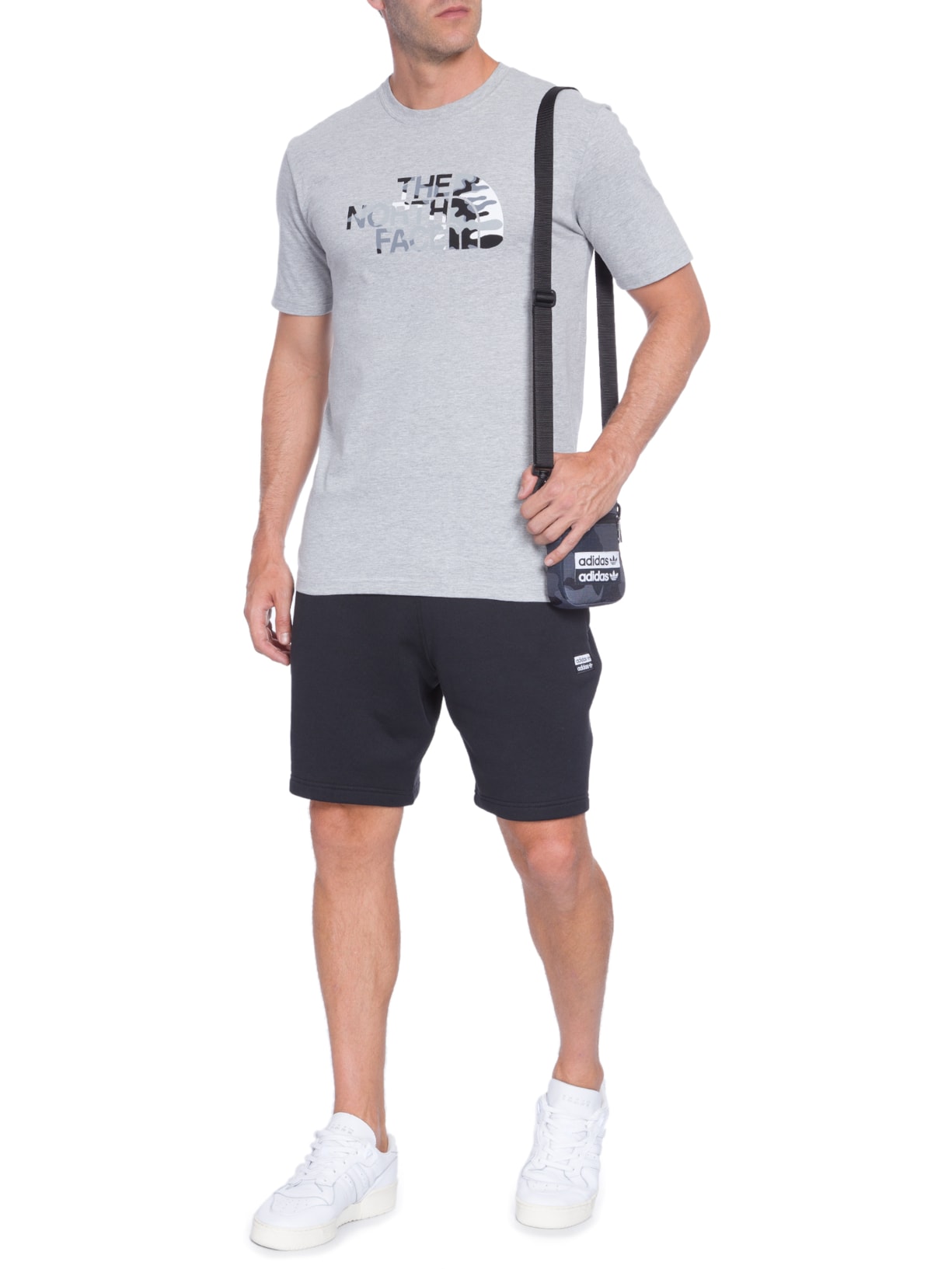 Camiseta Masculina Half Dome Tee Cinza The North Face