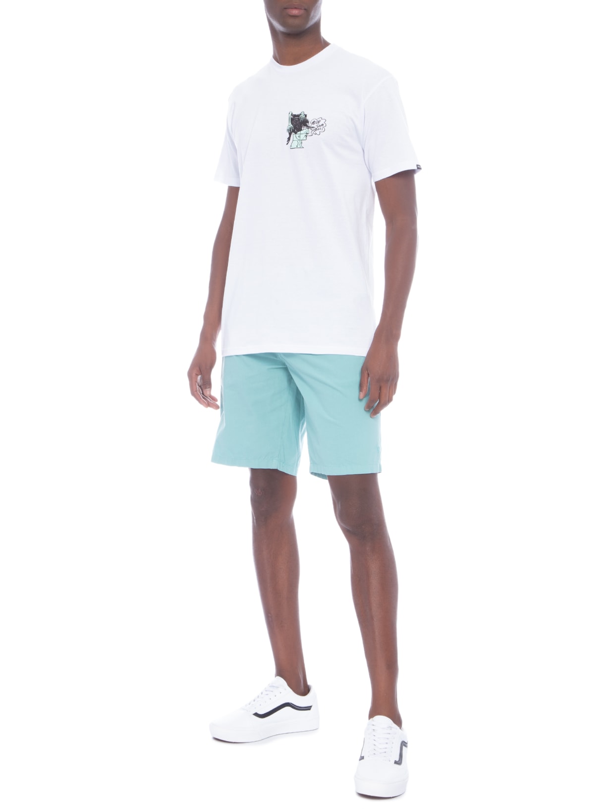 Camiseta Masculina Head Pain Branco Vans