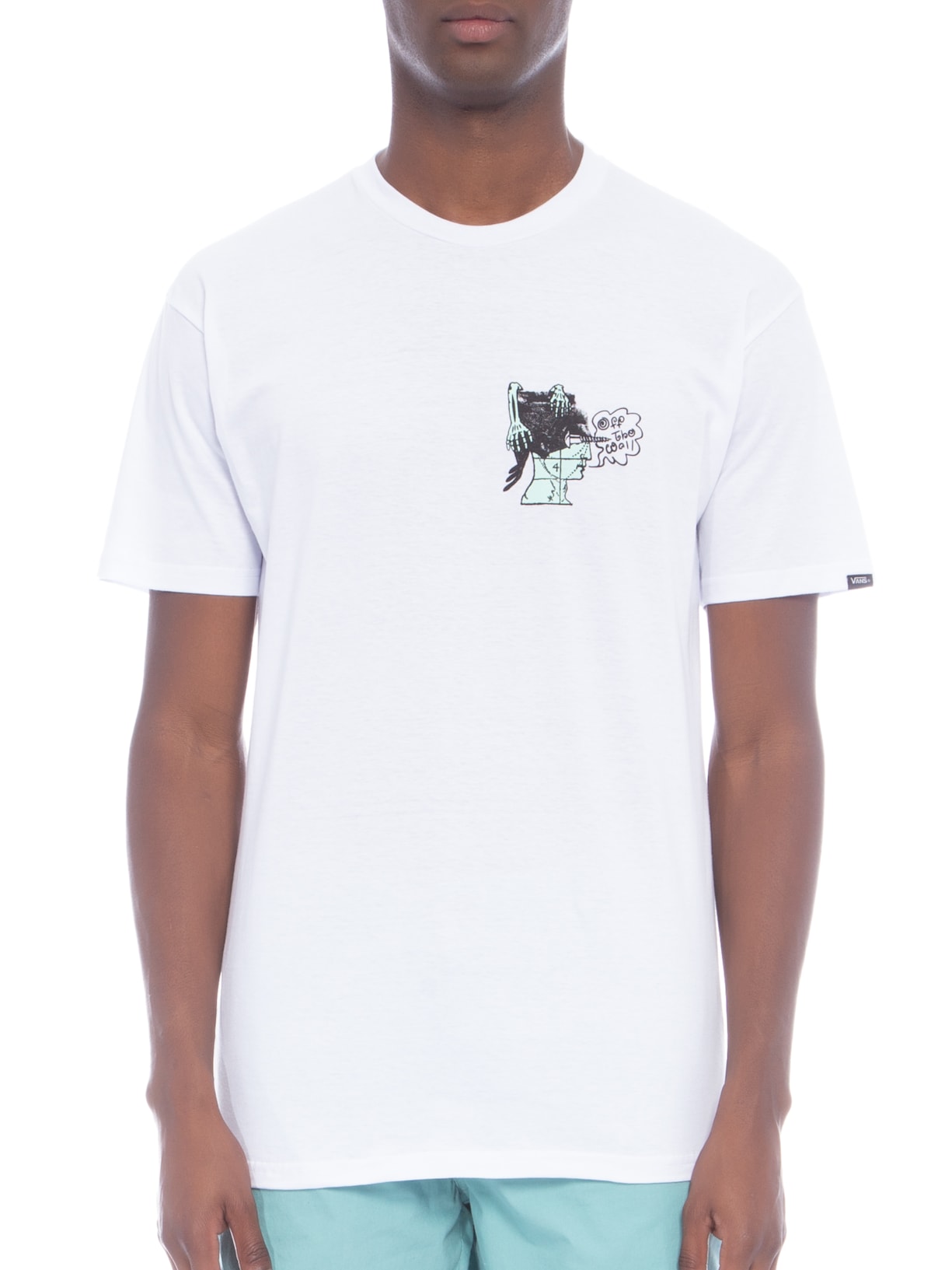 Camiseta Masculina Head Pain Branco Vans