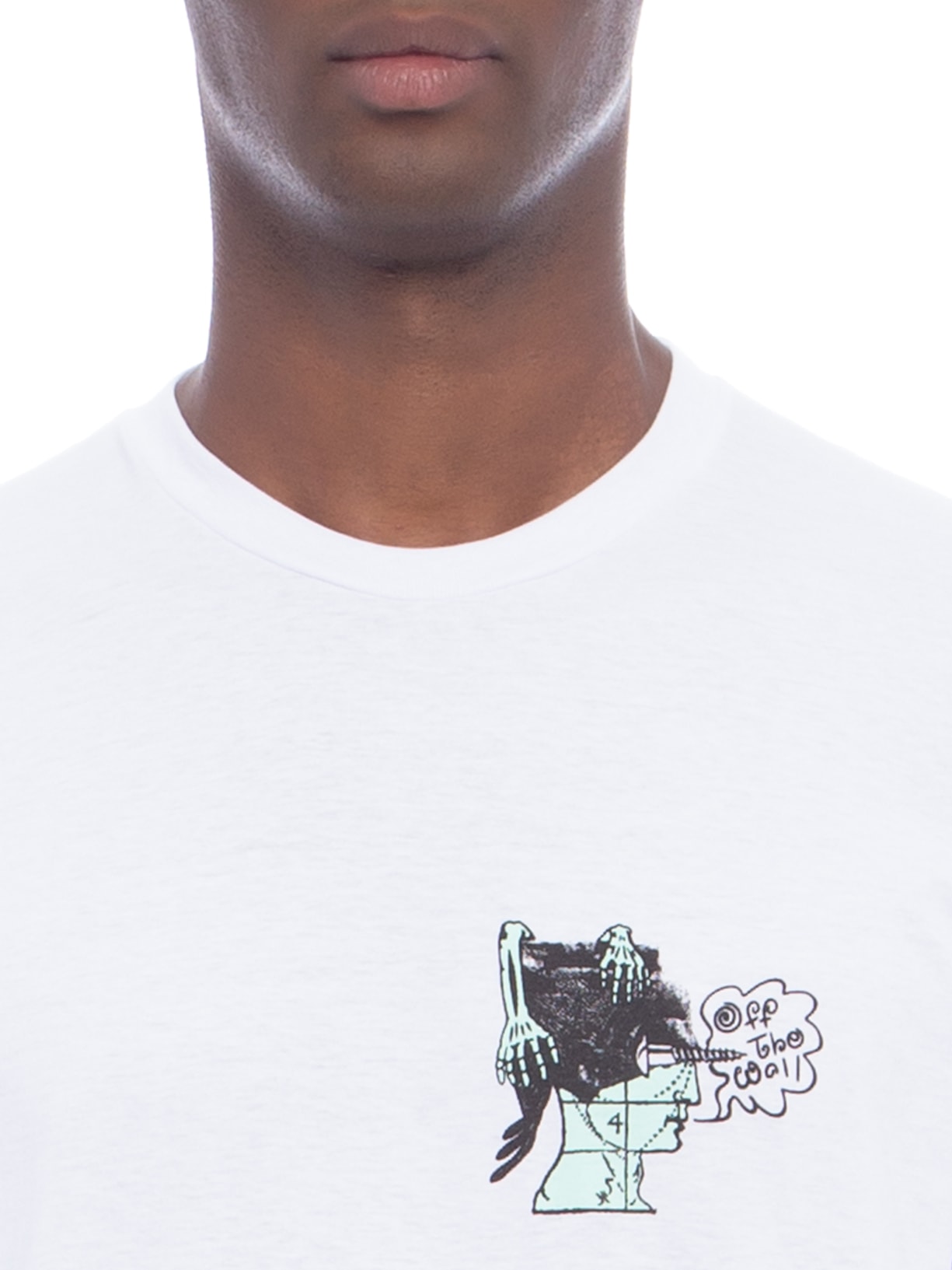 Camiseta Masculina Head Pain Branco Vans