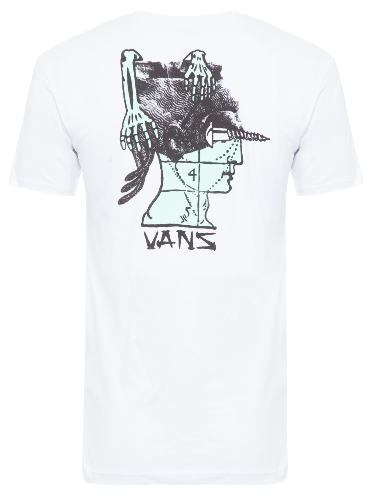 Camiseta Masculina Head Pain Branco Vans