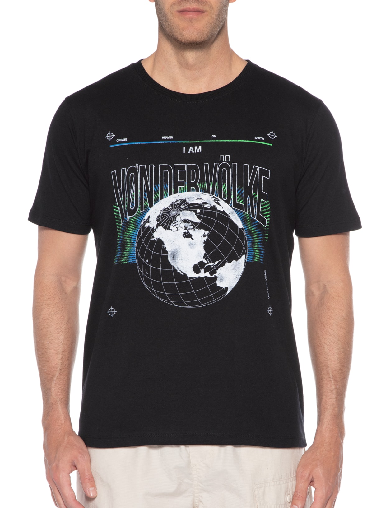 Camiseta Masculina Heaven Preto Von Der Volke