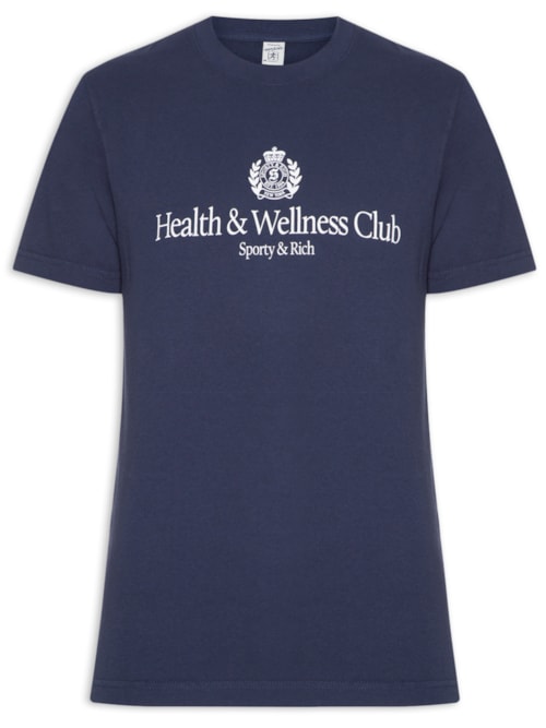 Camiseta Masculina H&W Crest - Azul