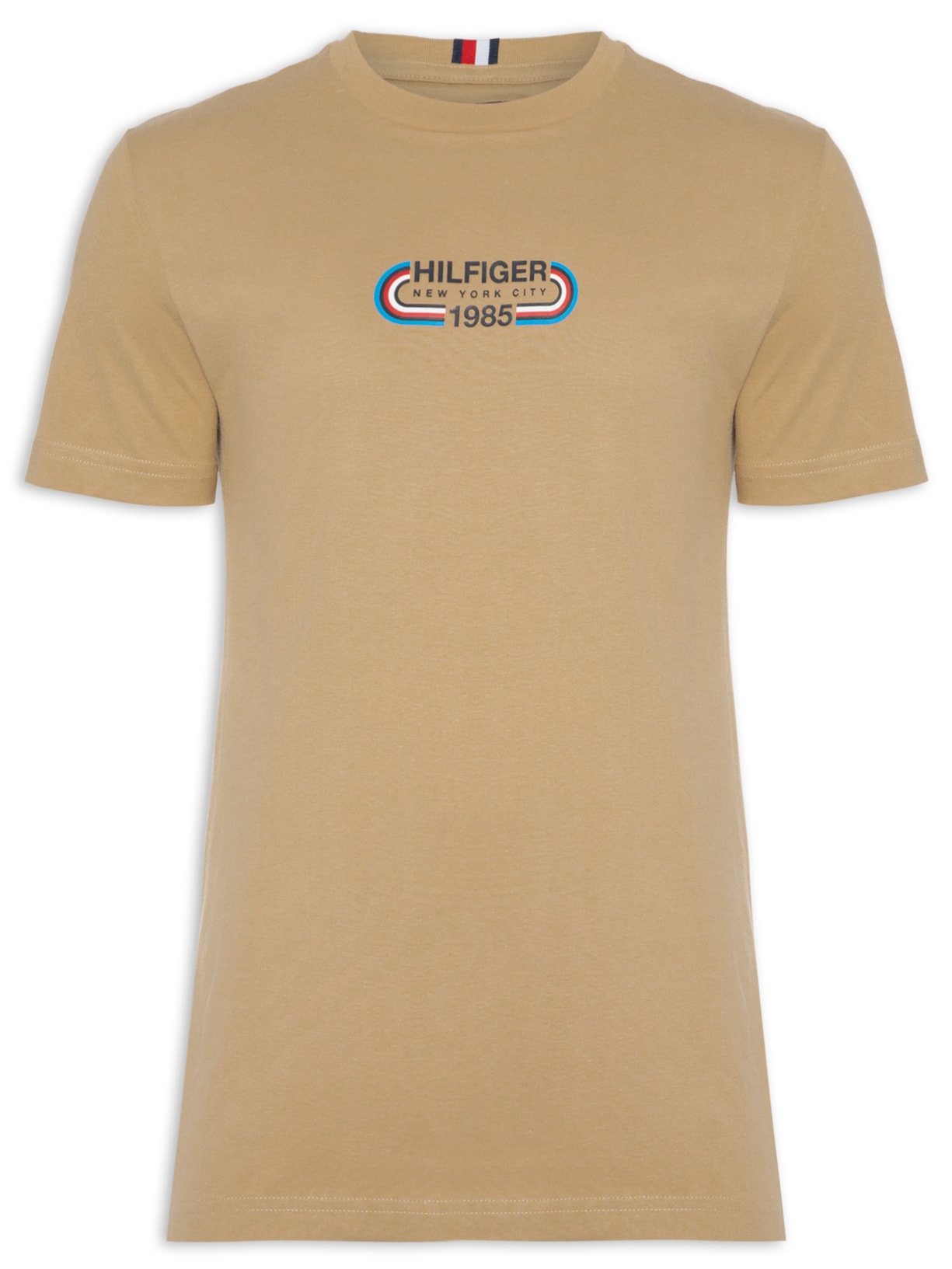 Camiseta Masculina Hilfiger Track - Bege