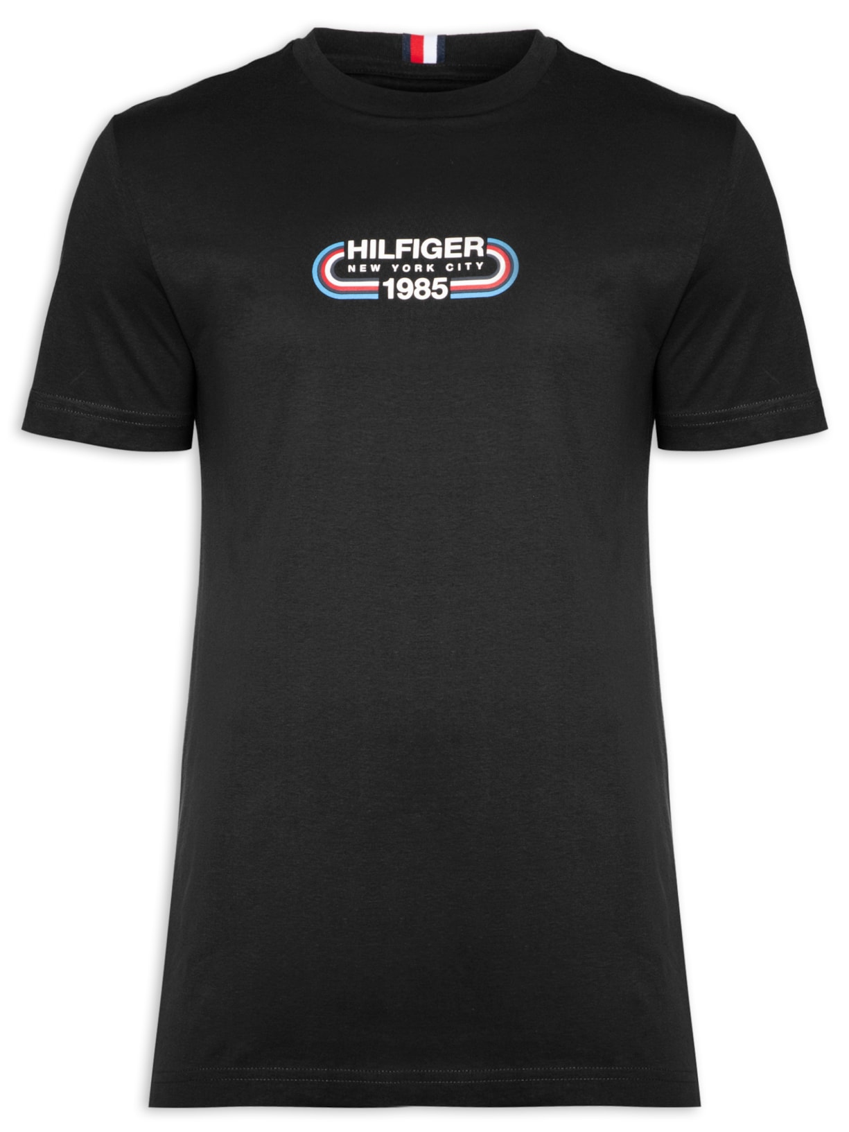 Camiseta Masculina Hilfiger Track - Preto