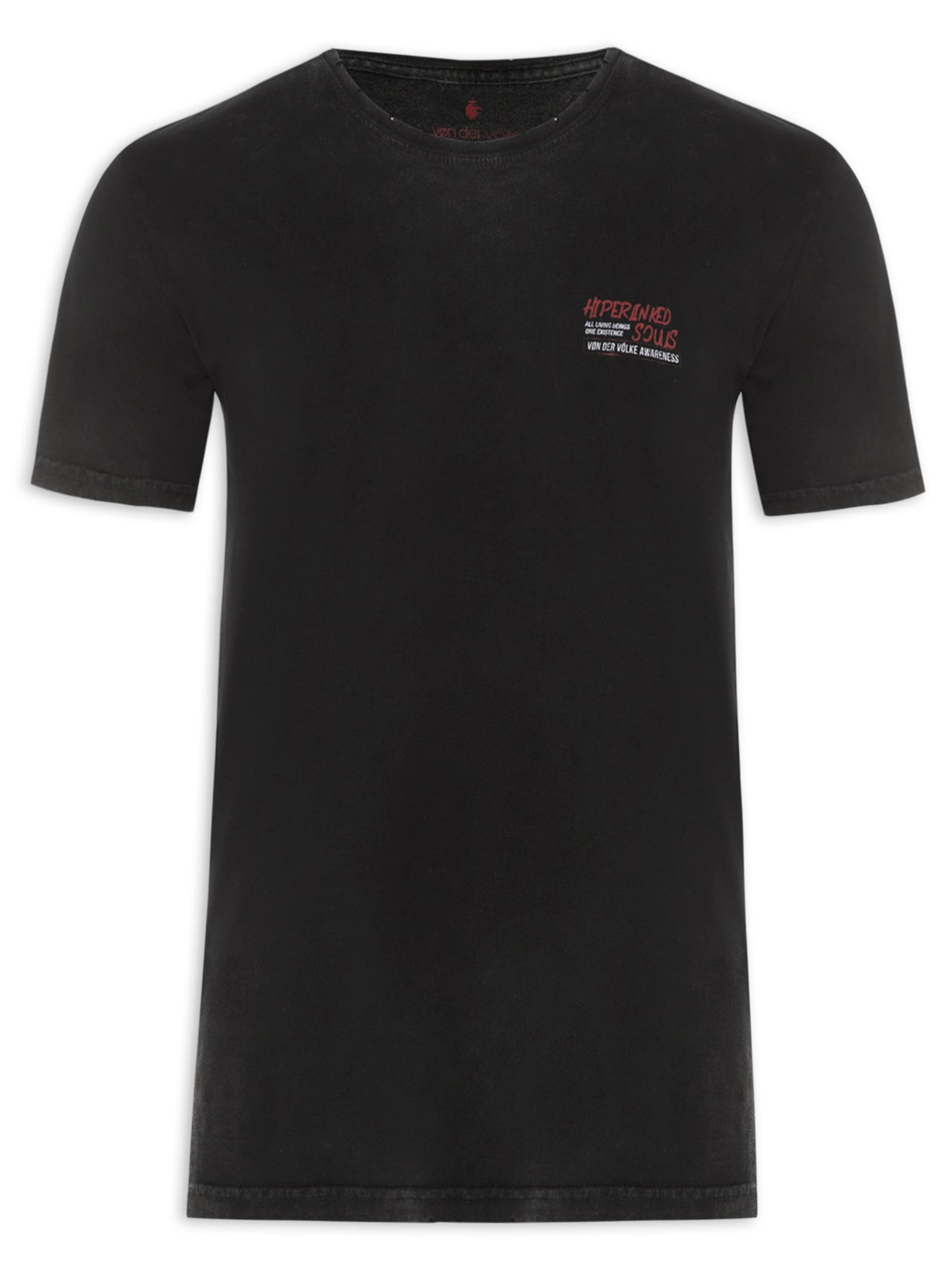 Camiseta Masculina Hiperlinked Preto Von Der Volke