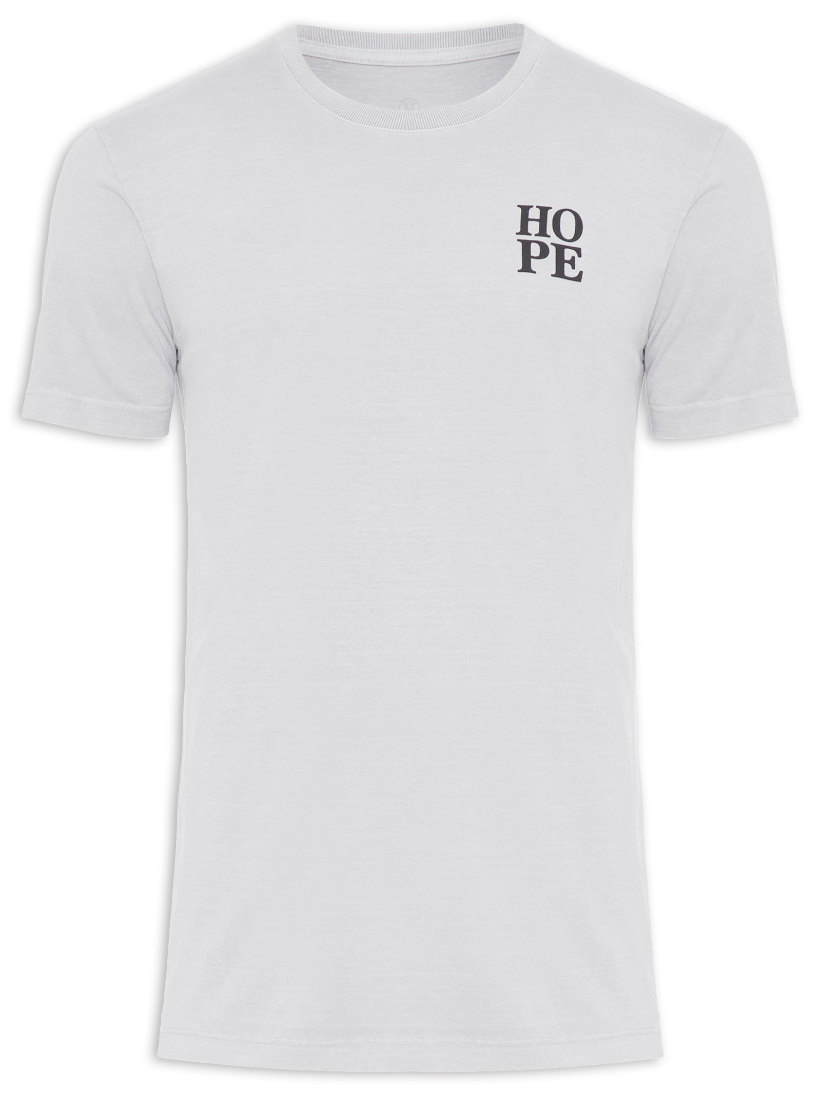 Camiseta Masculina Hope - Purple Yellow - Cinza