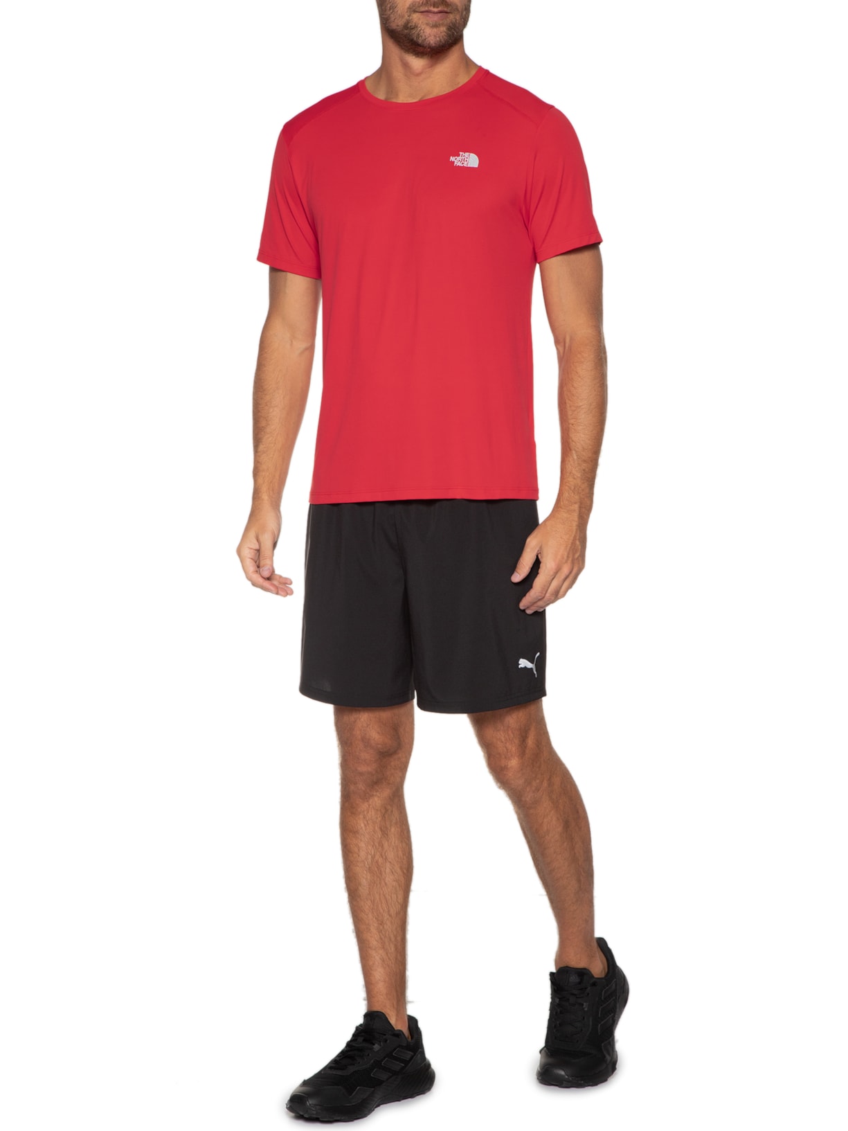 Camiseta Masculina Hyper S/s Crew Vermelho The North Face