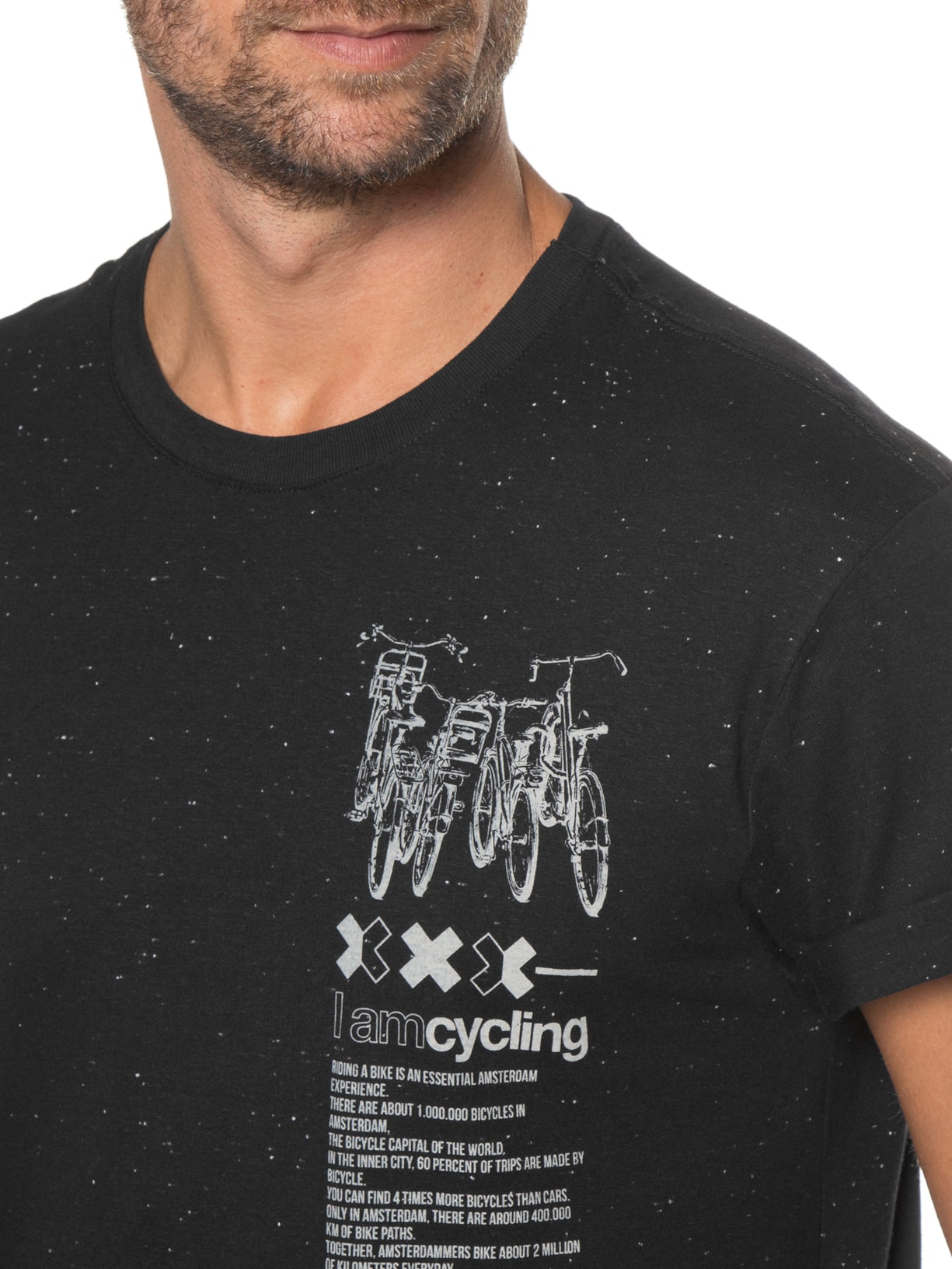 Camiseta Masculina I Am Cycling Preto Von Der Volke