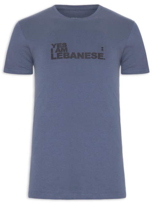 Camiseta Masculina I Am Lebanese - Azul