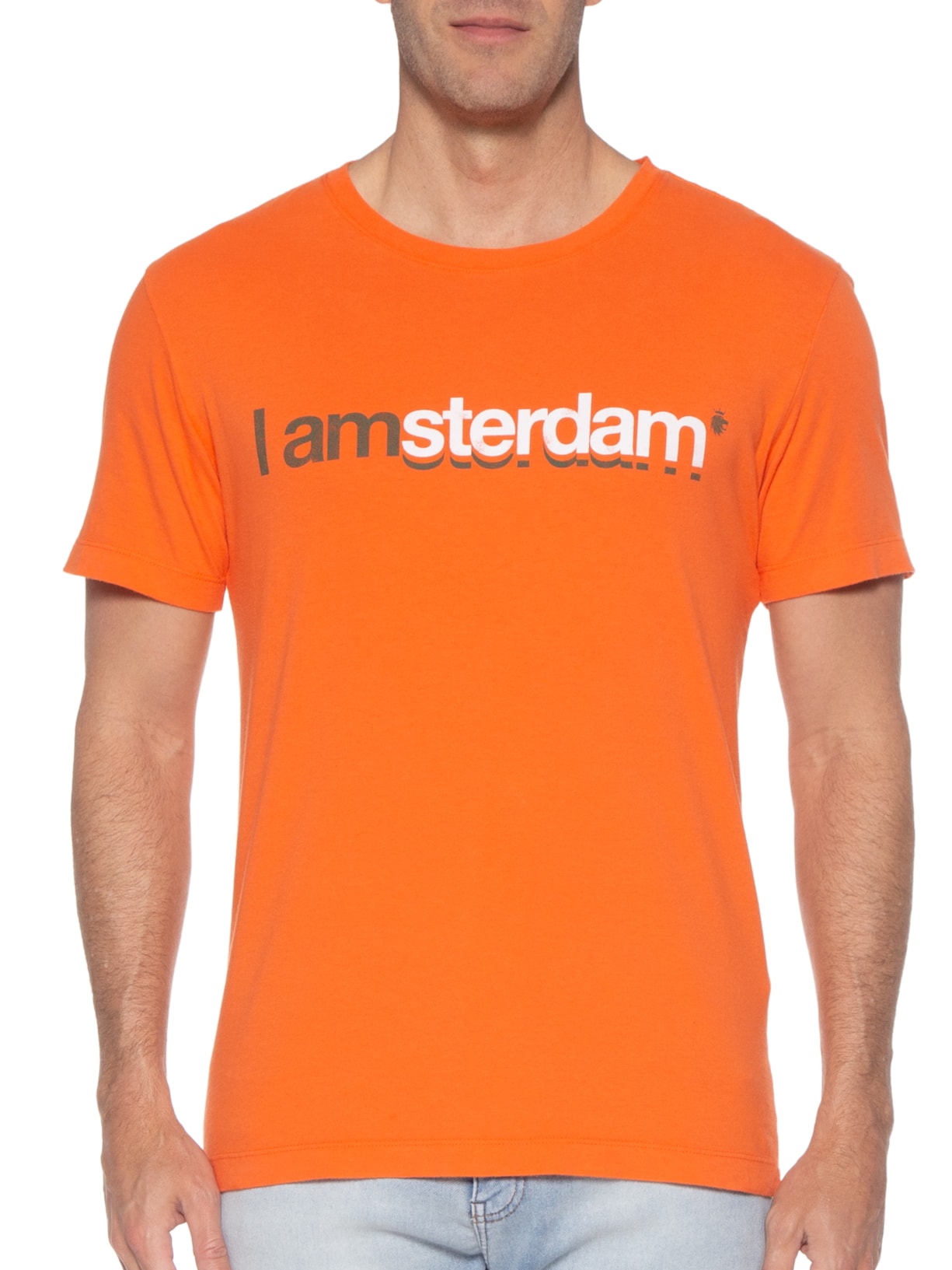 Camiseta Masculina I Amsterdam Laranja Von Der Volke