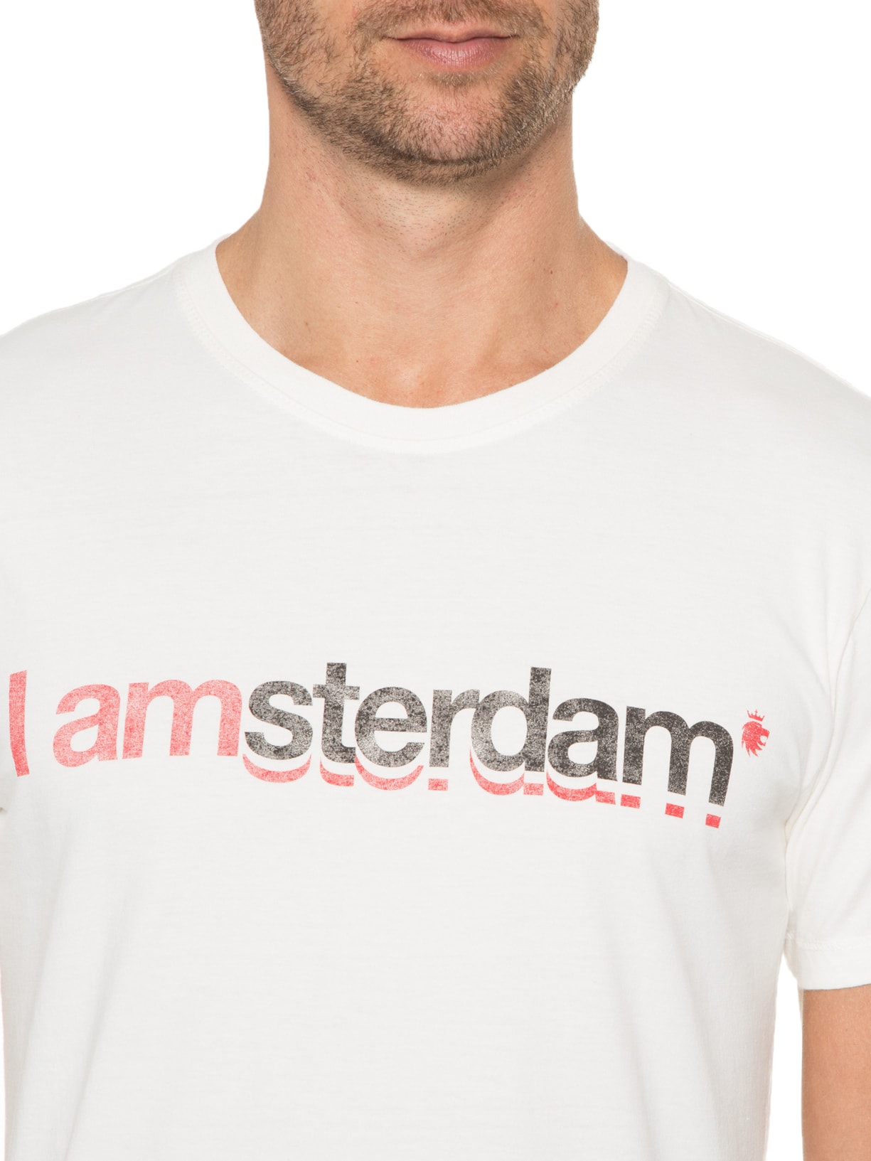 Camiseta Masculina I Amsterdam Off White Von Der Volke