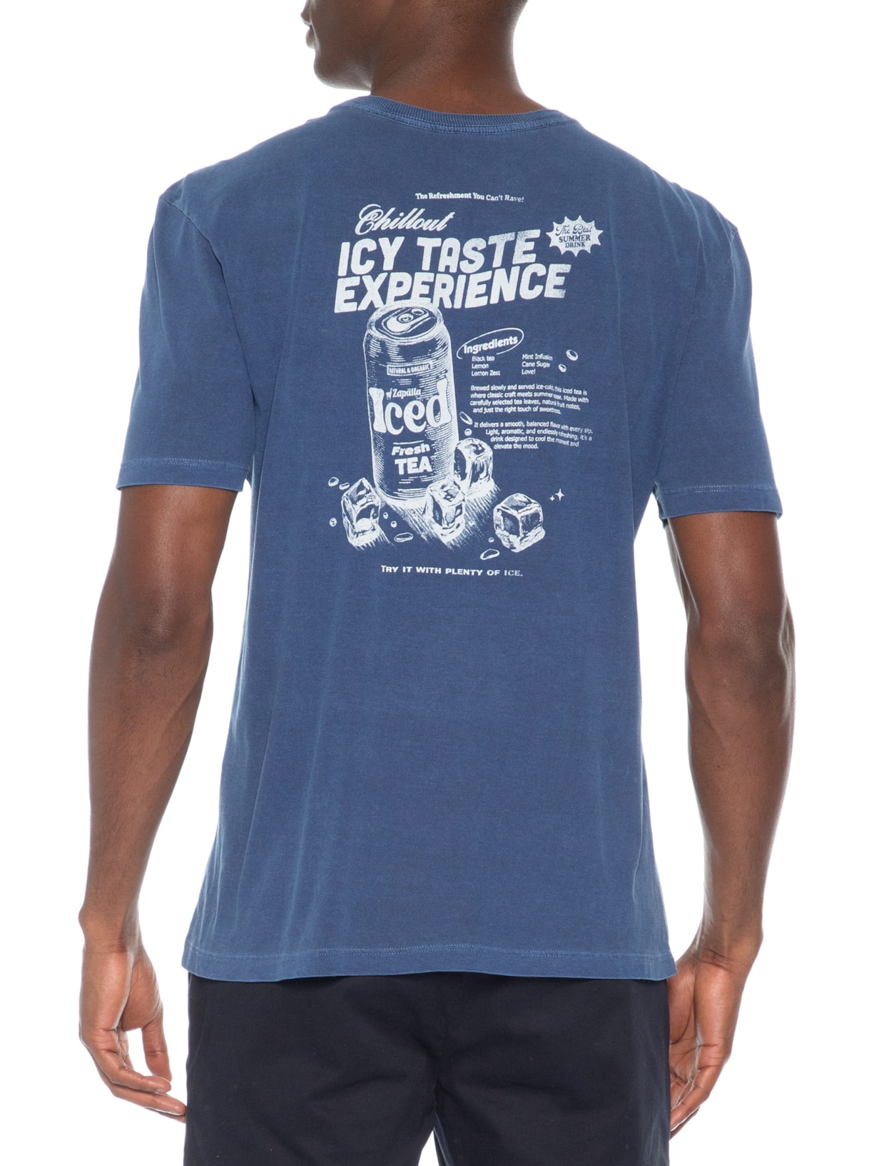 Camiseta Masculina Iced Tea Azul Zapalla